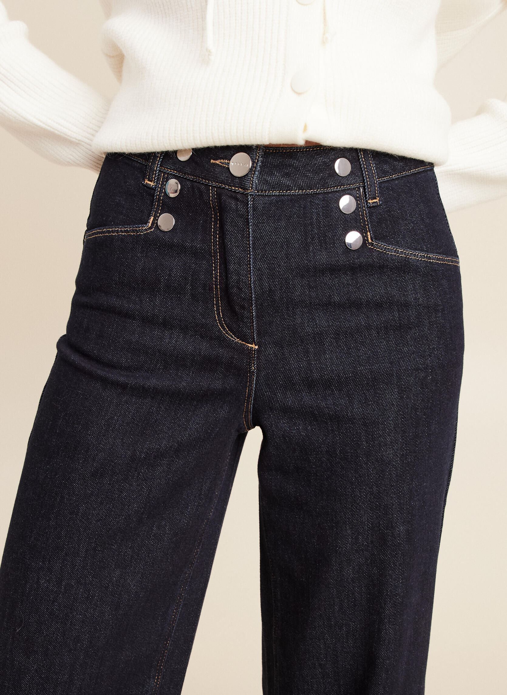 Jeans large PEAVIGNON femme bleu Bréal Jeans large PEAVIGNON femme bleu DENIM BRUT