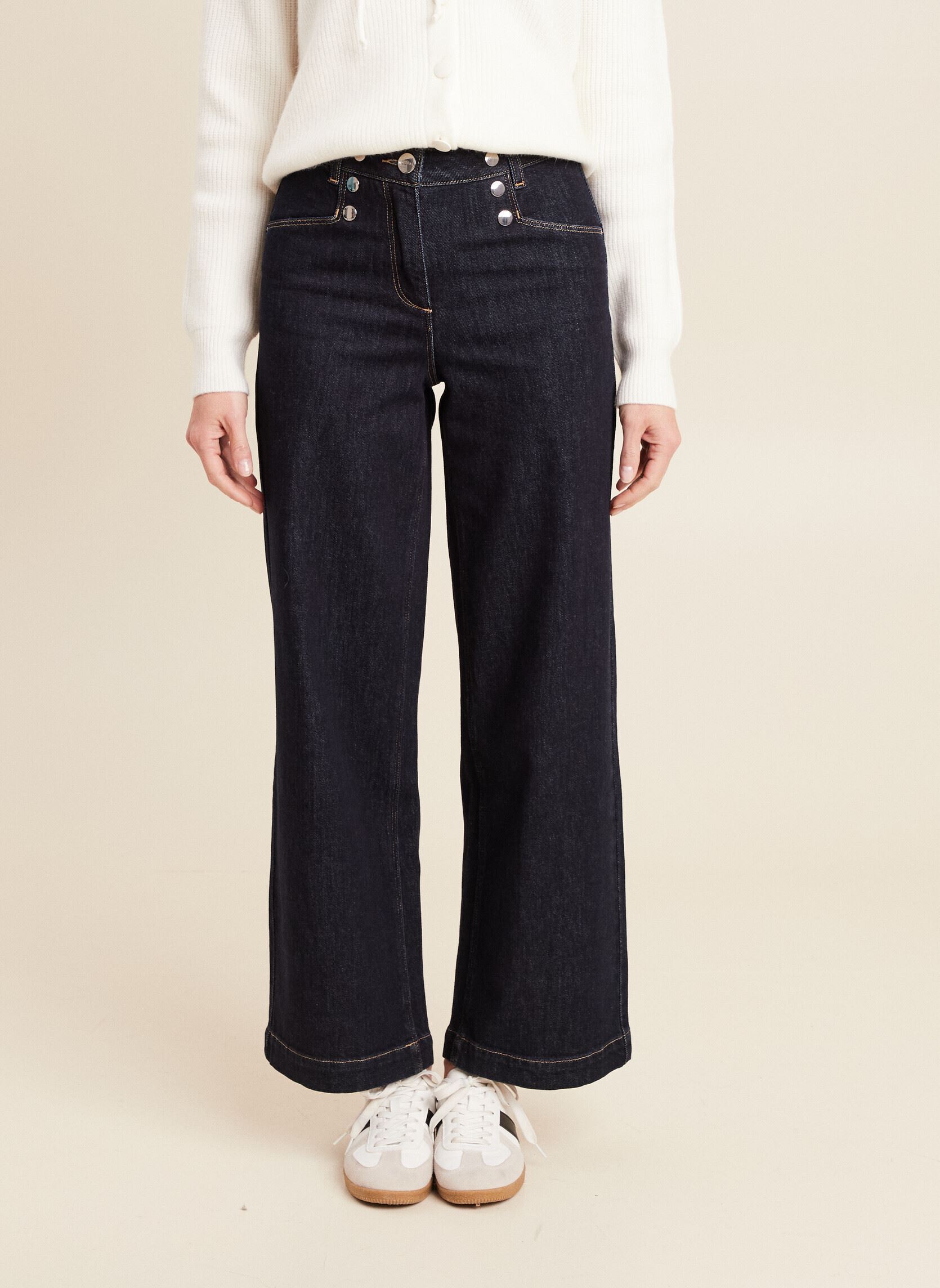 Jeans large PEAVIGNON femme bleu Bréal Jeans large PEAVIGNON femme bleu DENIM BRUT