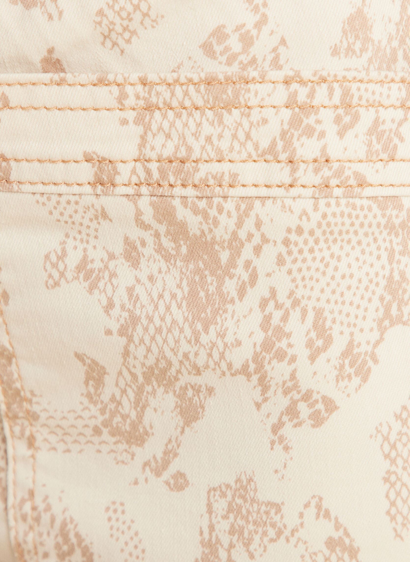Pantalons chinos PEBATPRINT femme beige Bréal Pantalons chinos PEBATPRINT femme beige ANI-UNIPYTHON-SMALL
