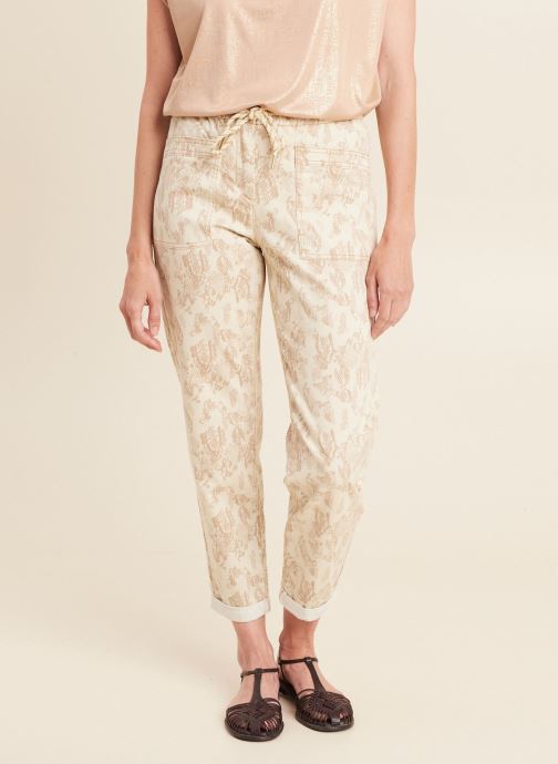 Bréal Chino broeken PEBATPRINT dames beige