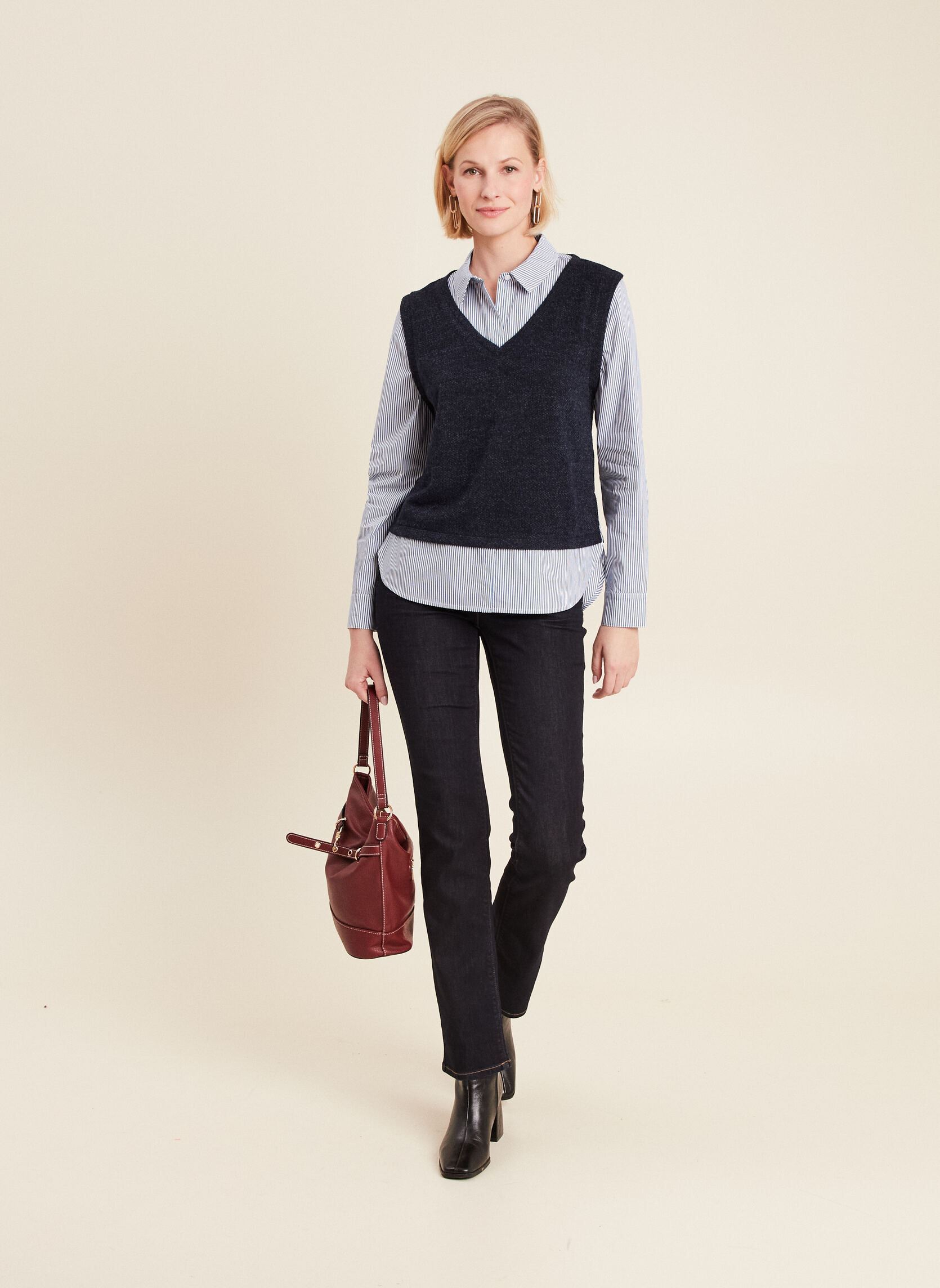 Tops TEMACLANEW femme bleu Bréal Tops TEMACLANEW femme bleu NIGHT SKY