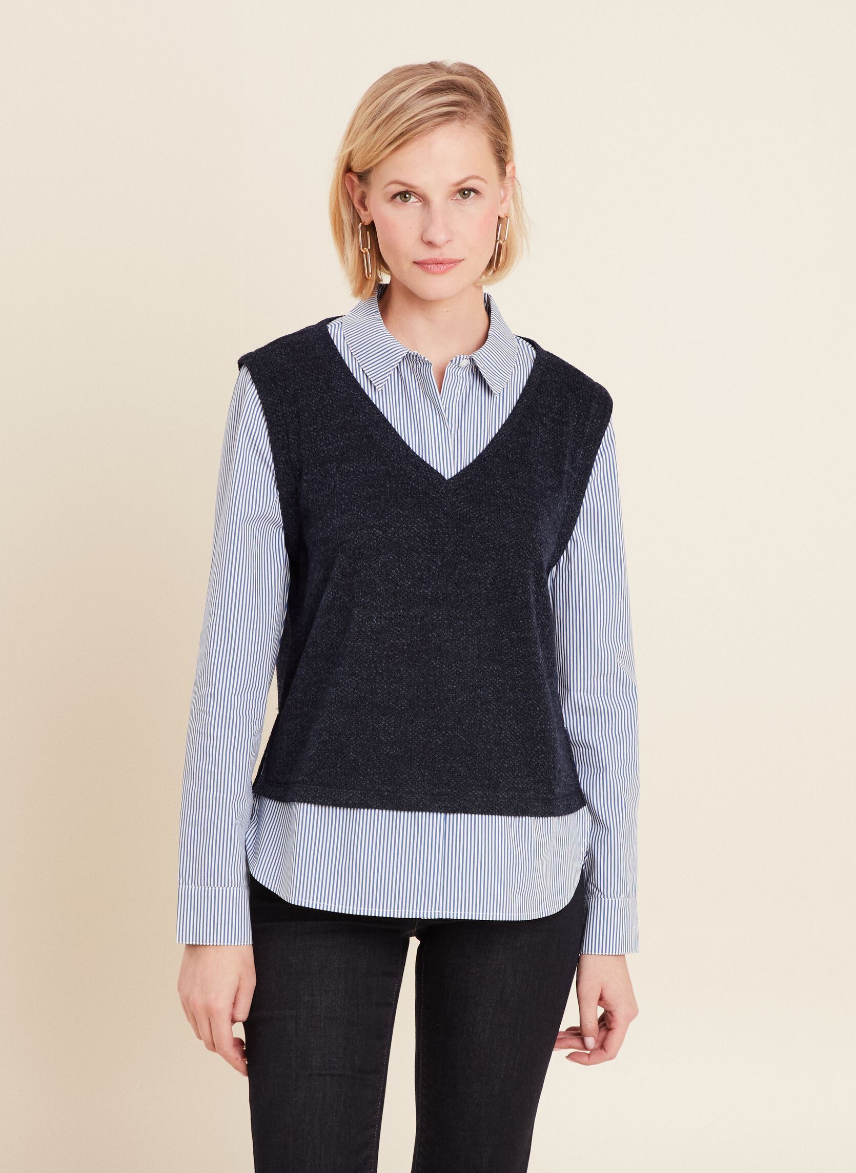 Tops TEMACLANEW femme bleu Bréal Tops TEMACLANEW femme bleu NIGHT SKY