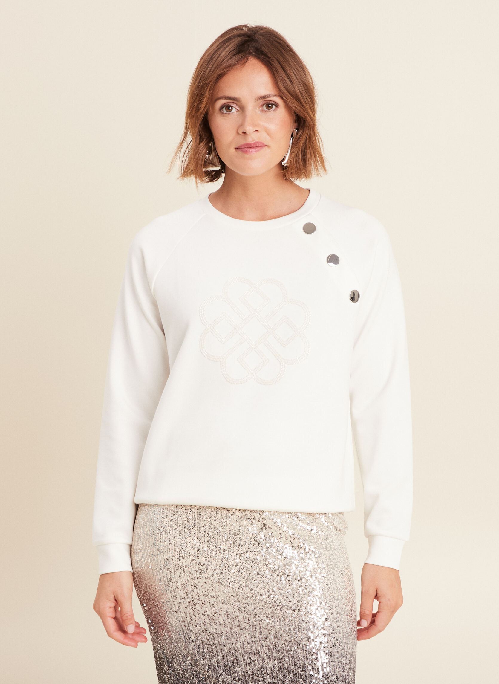 Tee-shirts manches longues TINEOFOR femme blanc Bréal Tee-shirts manches longues TINEOFOR femme blanc COCONUT MILK