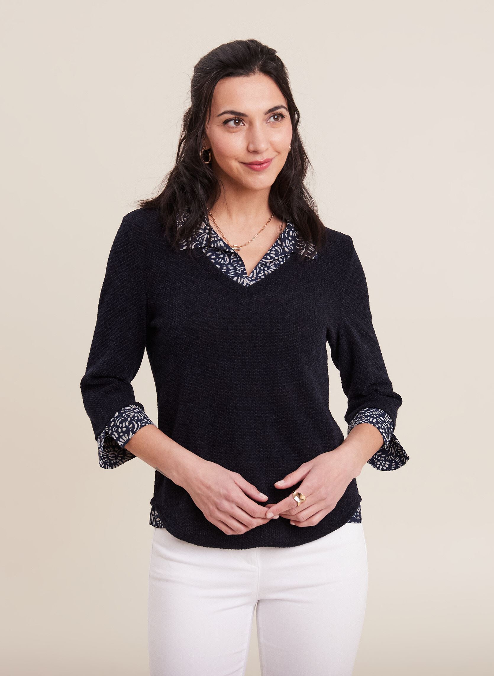 T-shirts TEMAGLAM dames blauw Bréal T-shirts TEMAGLAM dames blauw PEACOAT