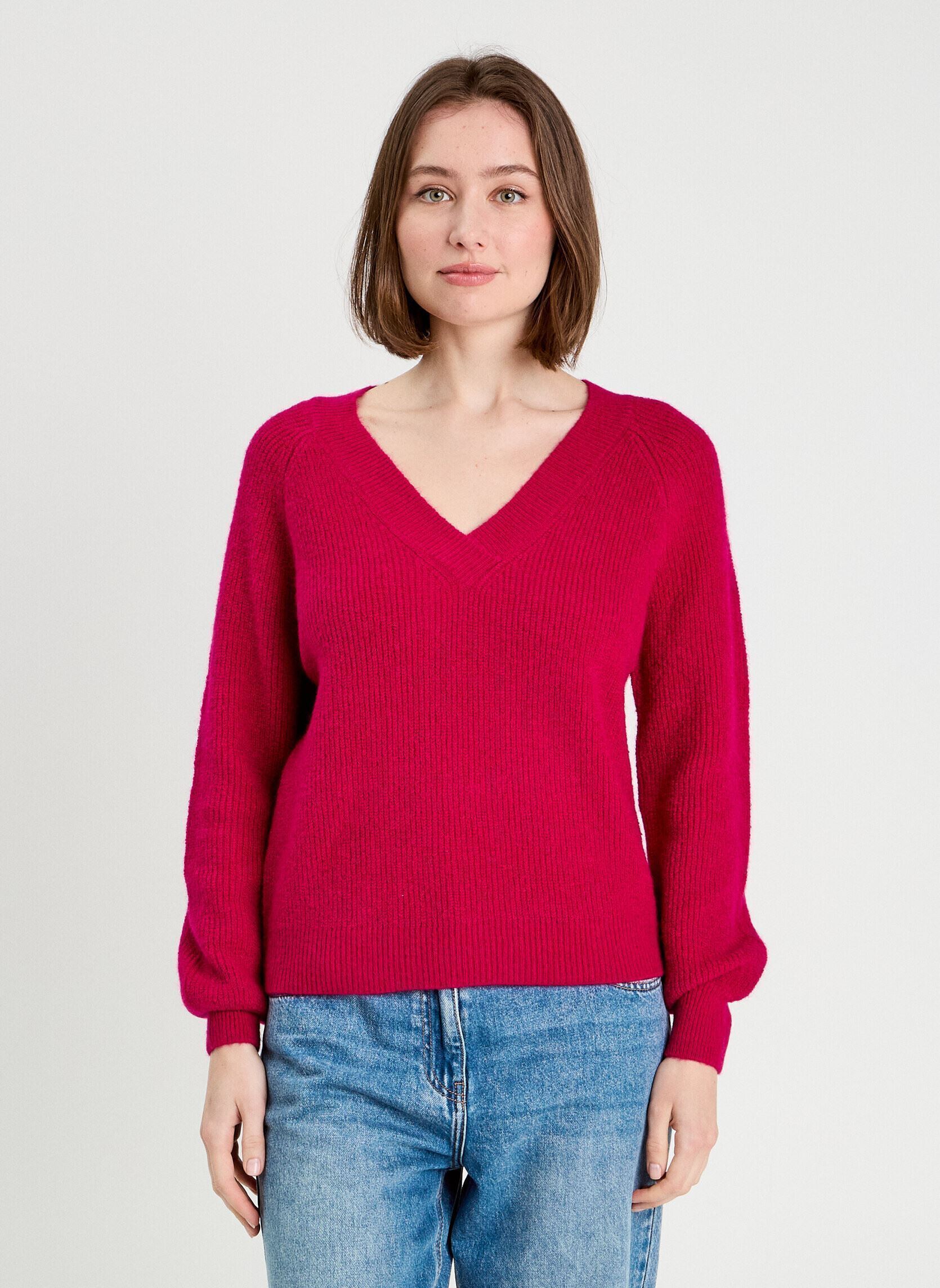 Pulls COOLPULLV femme rose Cache Cache Pulls COOLPULLV femme rose ROSE FUCHSIA