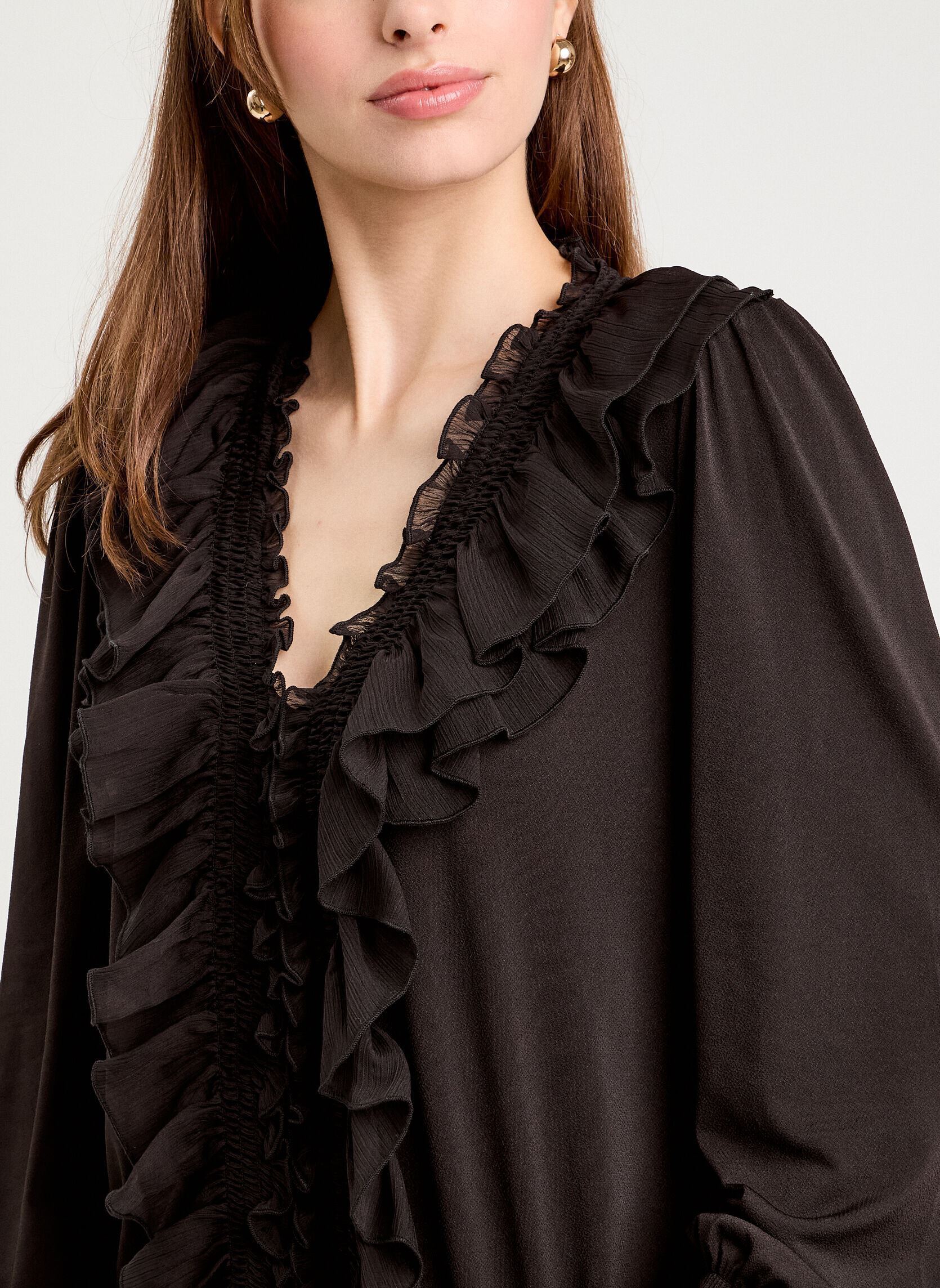 Blusas de manga larga LBLOULYS mujer negro Cache Cache Blusas de manga larga LBLOULYS mujer negro JET BLACK