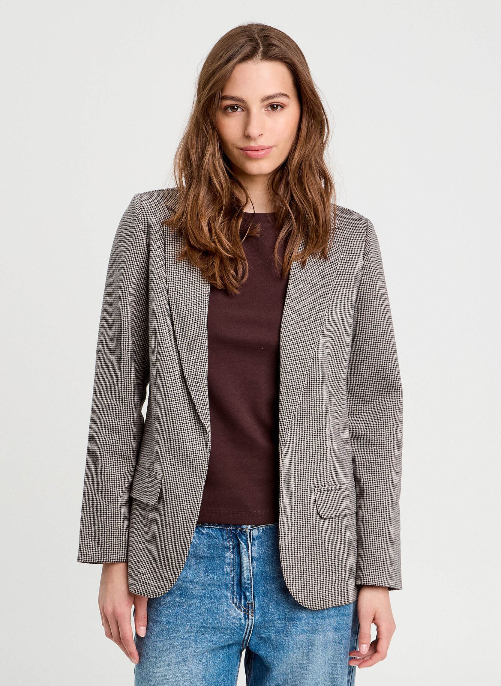 Blazers BLATROUSPOUL mujer gris Cache Cache Blazers BLATROUSPOUL mujer gris PIEDPOULE-BLANC-N