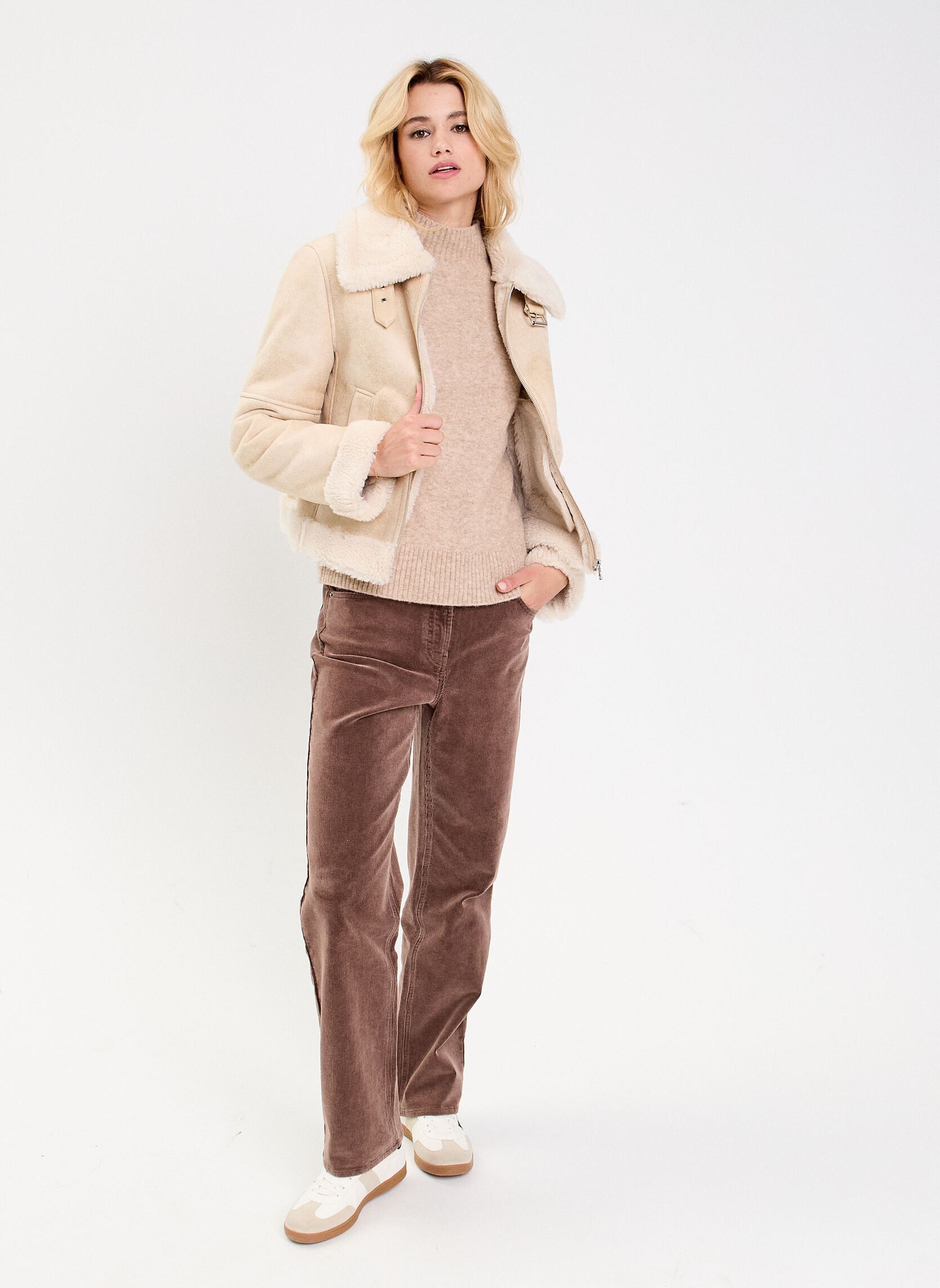 Bomberjacken BOMBARDESS damen beige Cache Cache Bomberjacken BOMBARDESS damen beige WHITE SAND