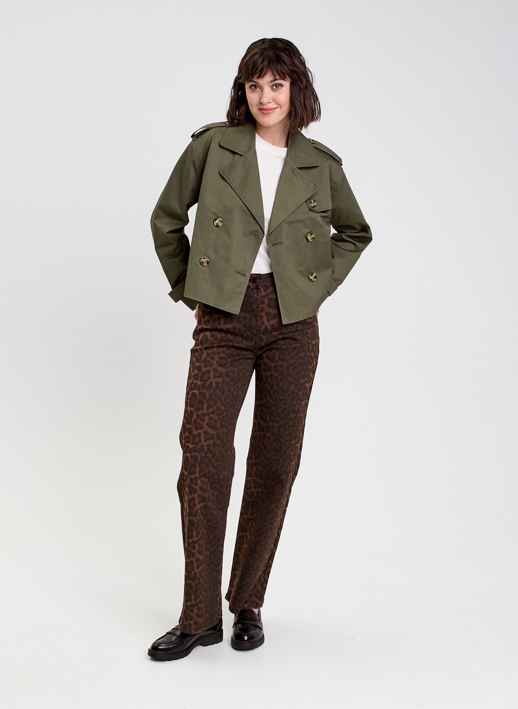Rechte broeken ISTANO-LEO dames bruin Cache Cache Rechte broeken ISTANO-LEO dames bruin ANI-TRILEOESS-BR