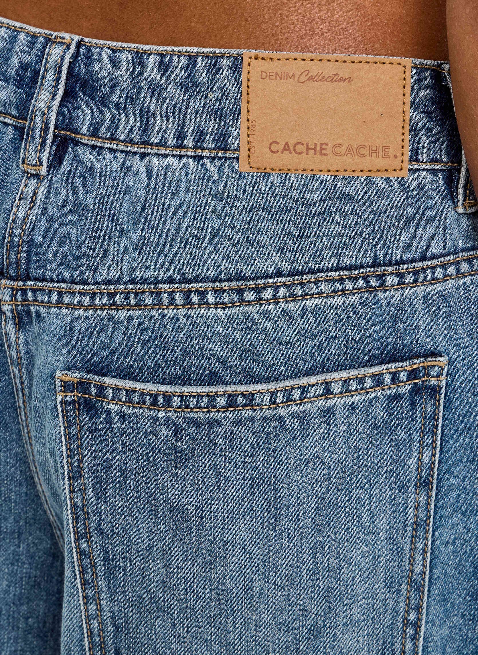 Rechte jeans / Straight Leg Jeans DELBA-BAGG dames blauw Cache Cache Rechte jeans / Straight Leg Jeans DELBA-BAGG dames blauw DENIM DOUBLE STONE