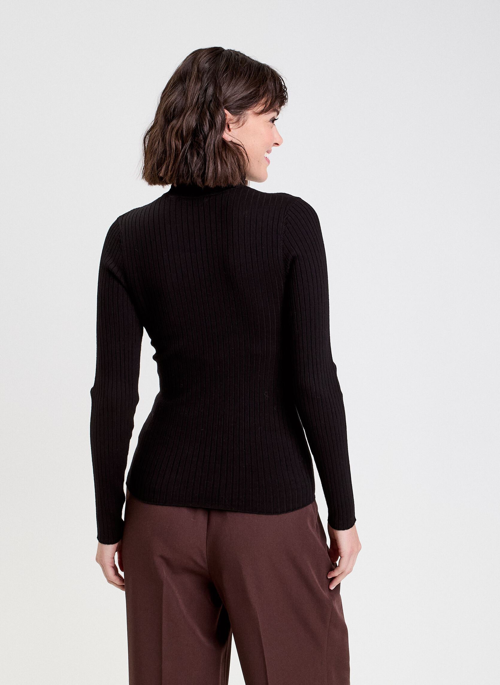 Pulls CHAUSSROUREV femme noir Cache Cache Pulls CHAUSSROUREV femme noir JET BLACK