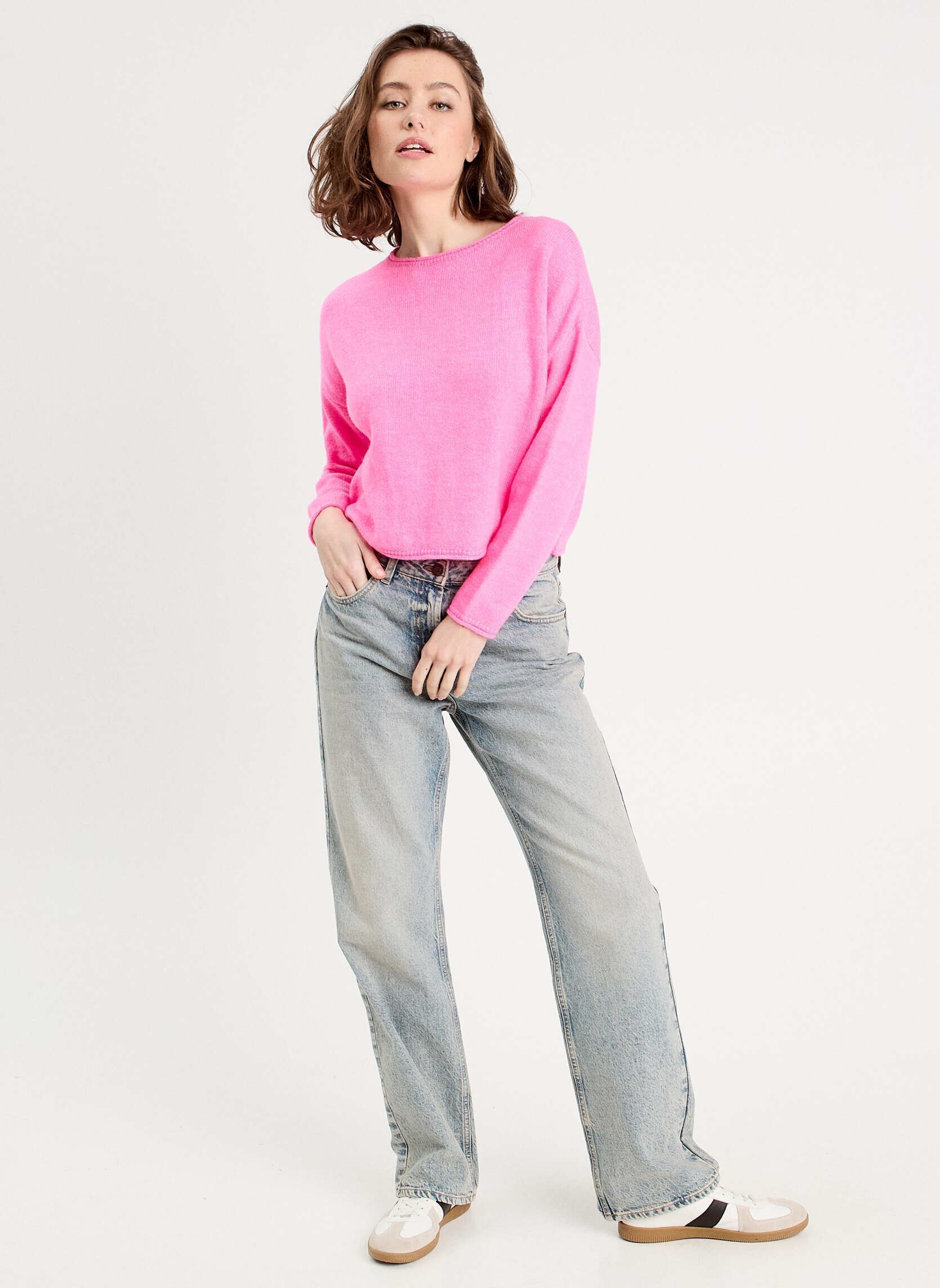 Truien FLASHYDETAIE dames roze Cache Cache Truien FLASHYDETAIE dames roze BUBBLEGUM
