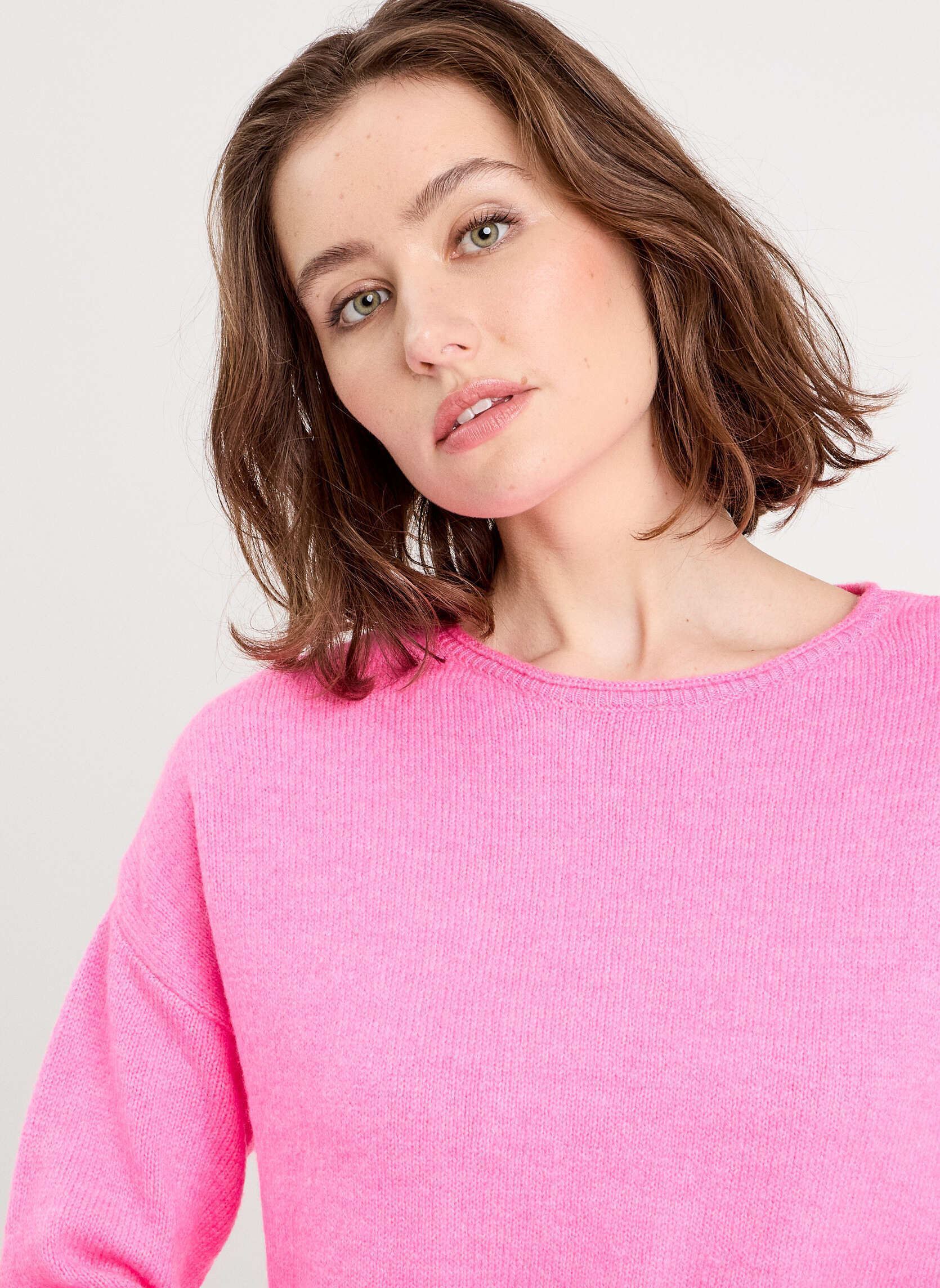 Truien FLASHYDETAIE dames roze Cache Cache Truien FLASHYDETAIE dames roze BUBBLEGUM