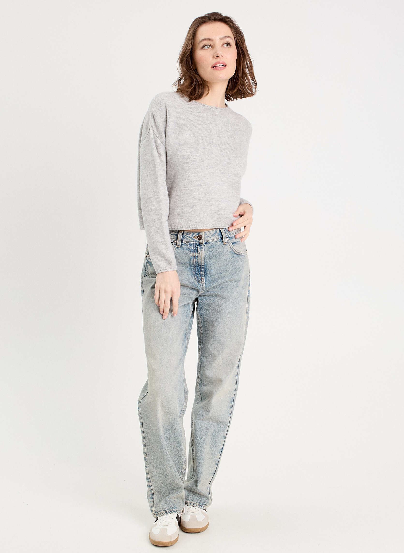 Pulls FLASHYDETAIE femme gris Cache Cache Pulls FLASHYDETAIE femme gris MELANGE LIGHT GREY