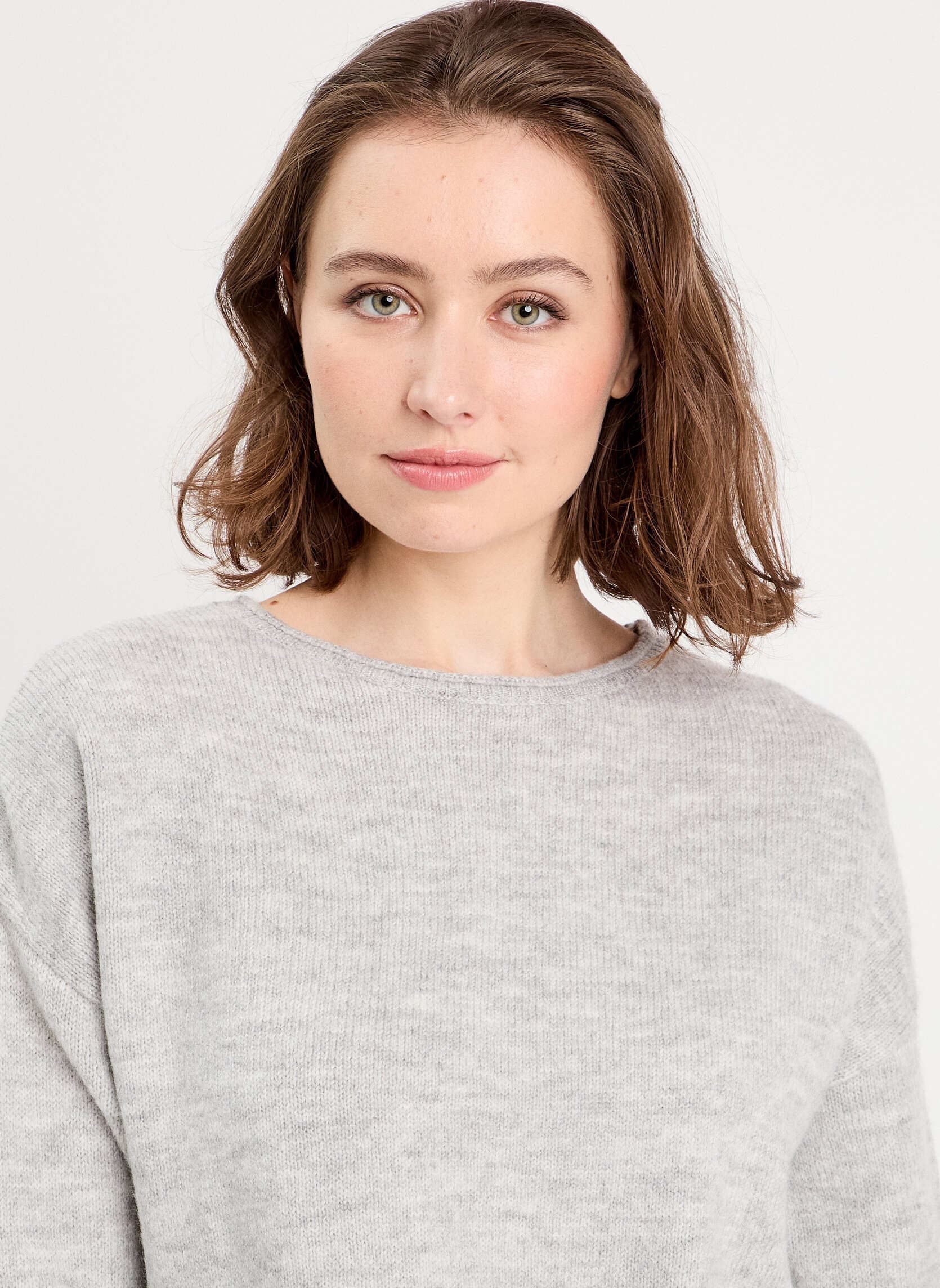 Pulls FLASHYDETAIE femme gris Cache Cache Pulls FLASHYDETAIE femme gris MELANGE LIGHT GREY