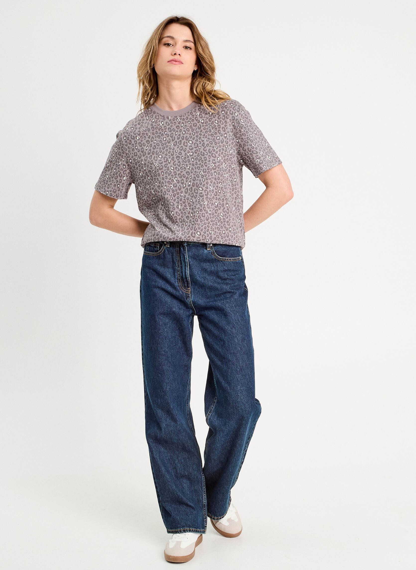 Tee-shirts manches courtes KBOXYAOP femme gris Cache Cache Tee-shirts manches courtes KBOXYAOP femme gris ANI-PANTHR-GR