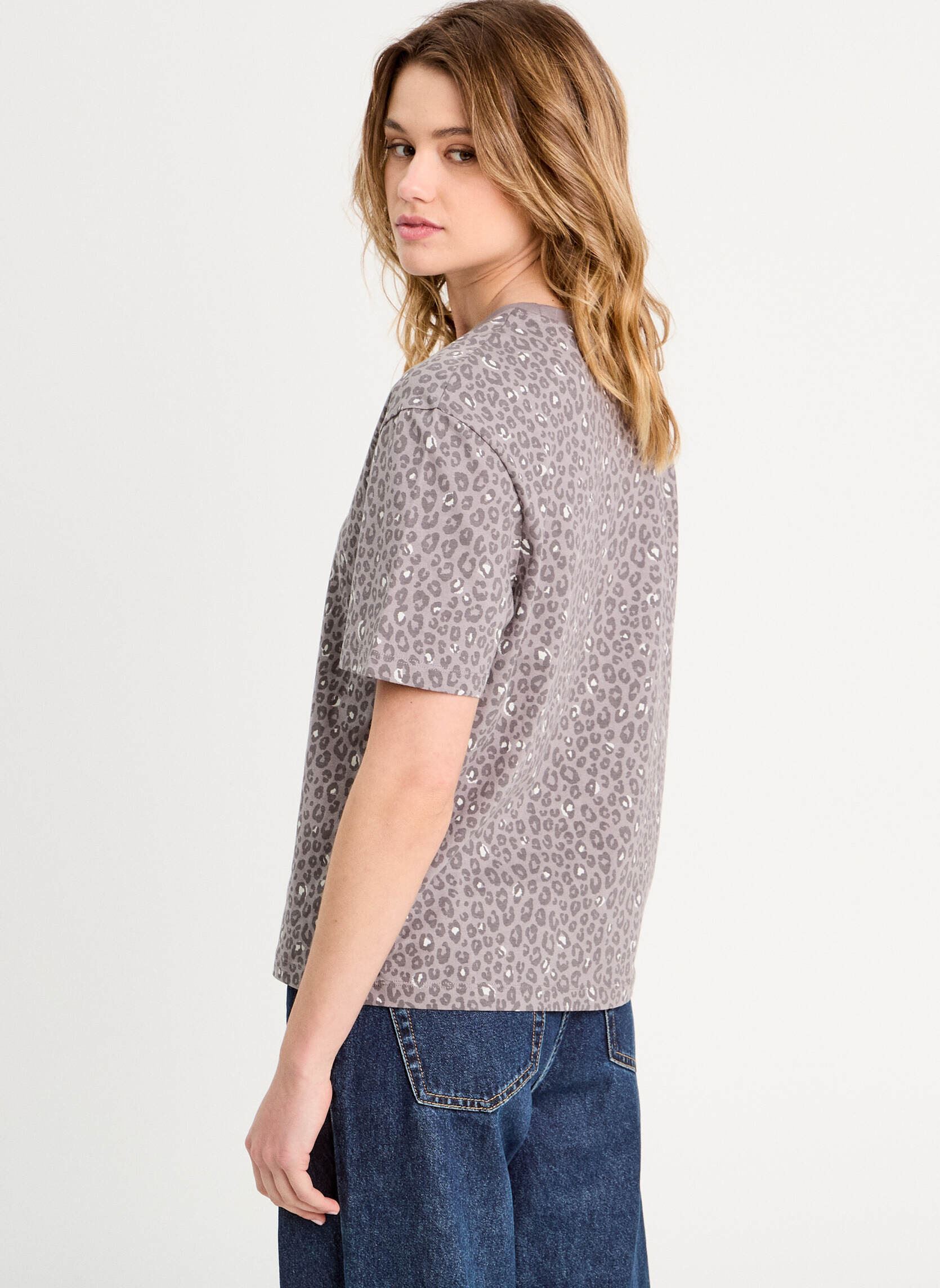 Tee-shirts manches courtes KBOXYAOP femme gris Cache Cache Tee-shirts manches courtes KBOXYAOP femme gris ANI-PANTHR-GR