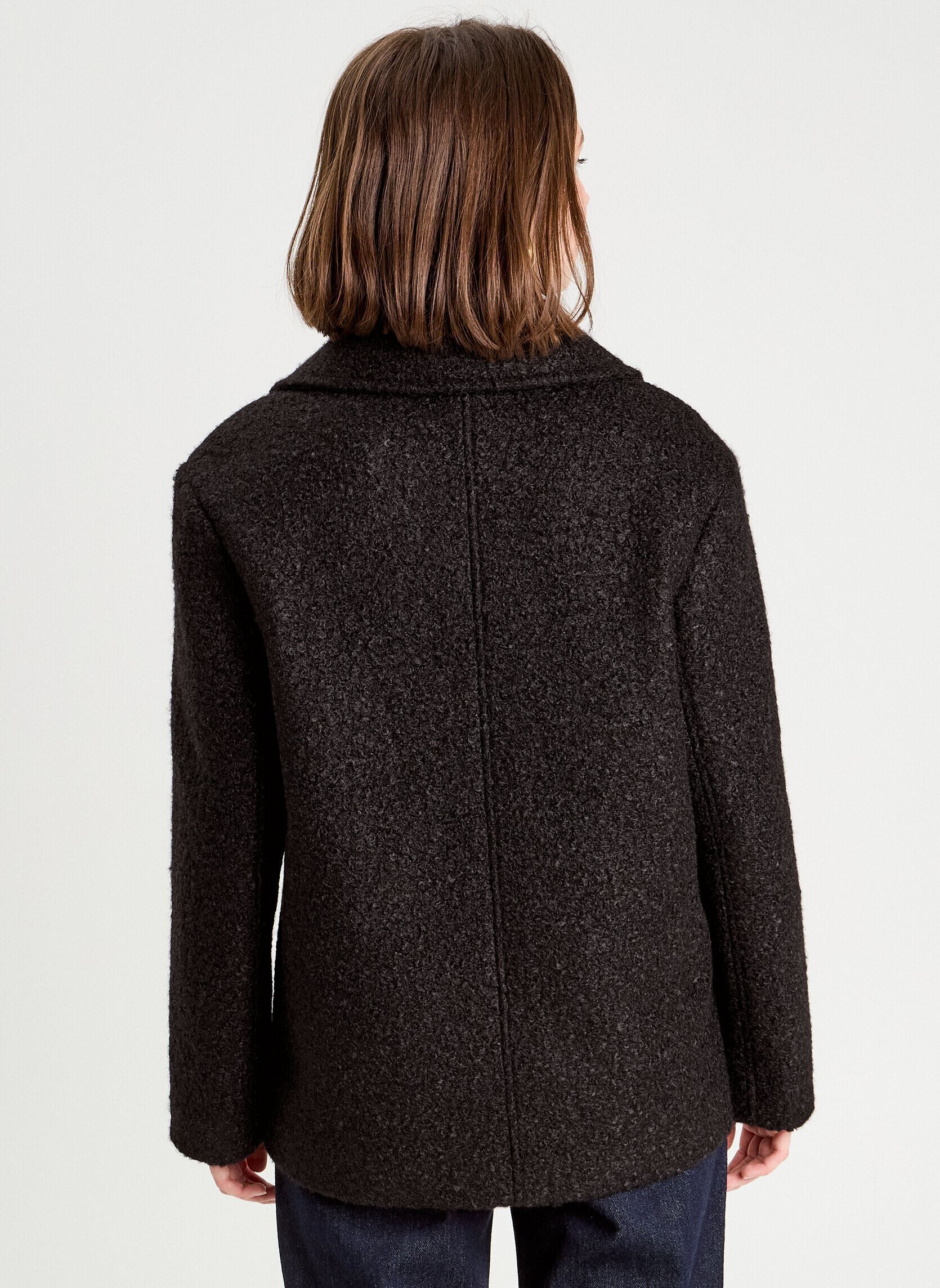 Manteaux classiques CABANBOUCLE femme noir Cache Cache Manteaux classiques CABANBOUCLE femme noir JET BLACK