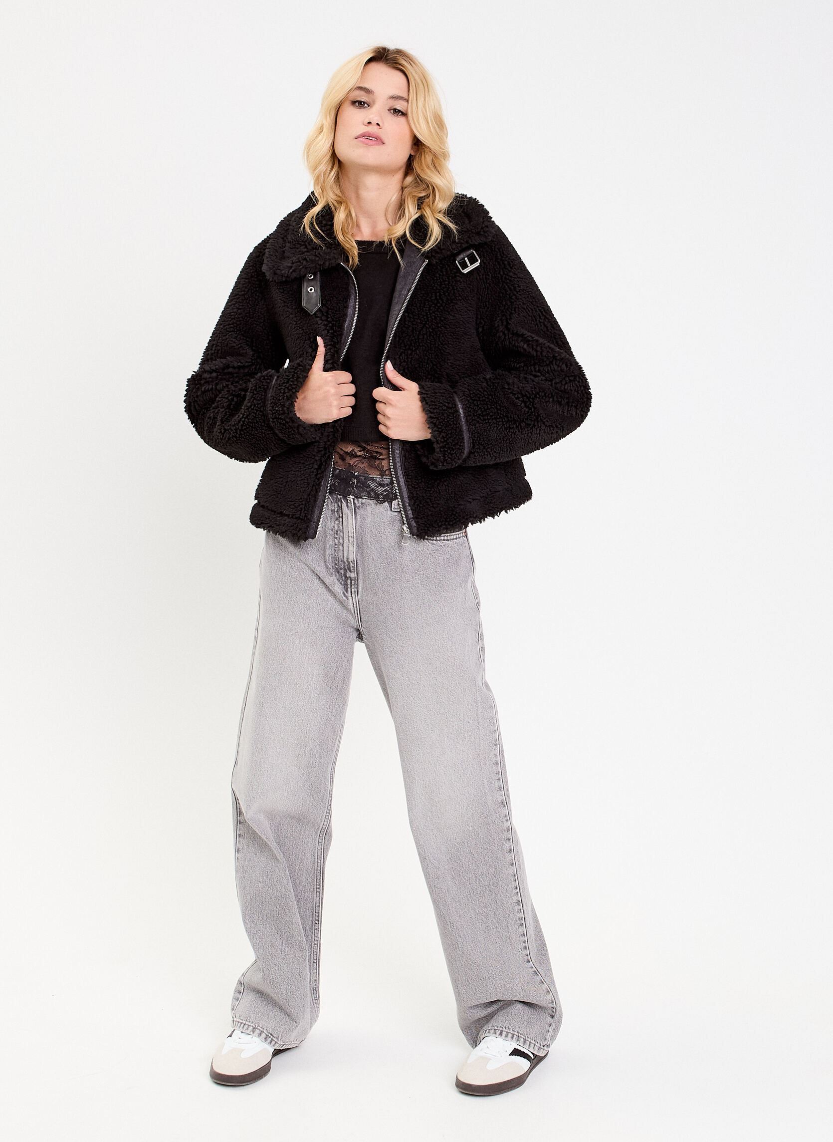 Blousons BOMBARSHERP femme noir Cache Cache Blousons BOMBARSHERP femme noir JET BLACK
