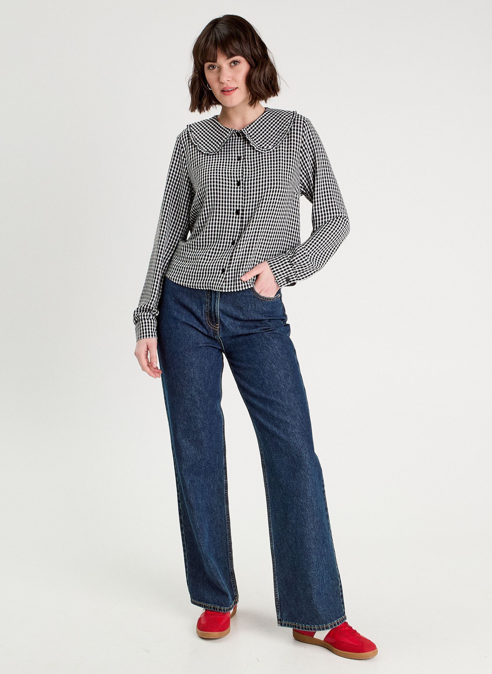 Chemises manches longues CHECOLDAILY2 femme gris Cache Cache Chemises manches longues CHECOLDAILY2 femme gris CAR-DAILY-W