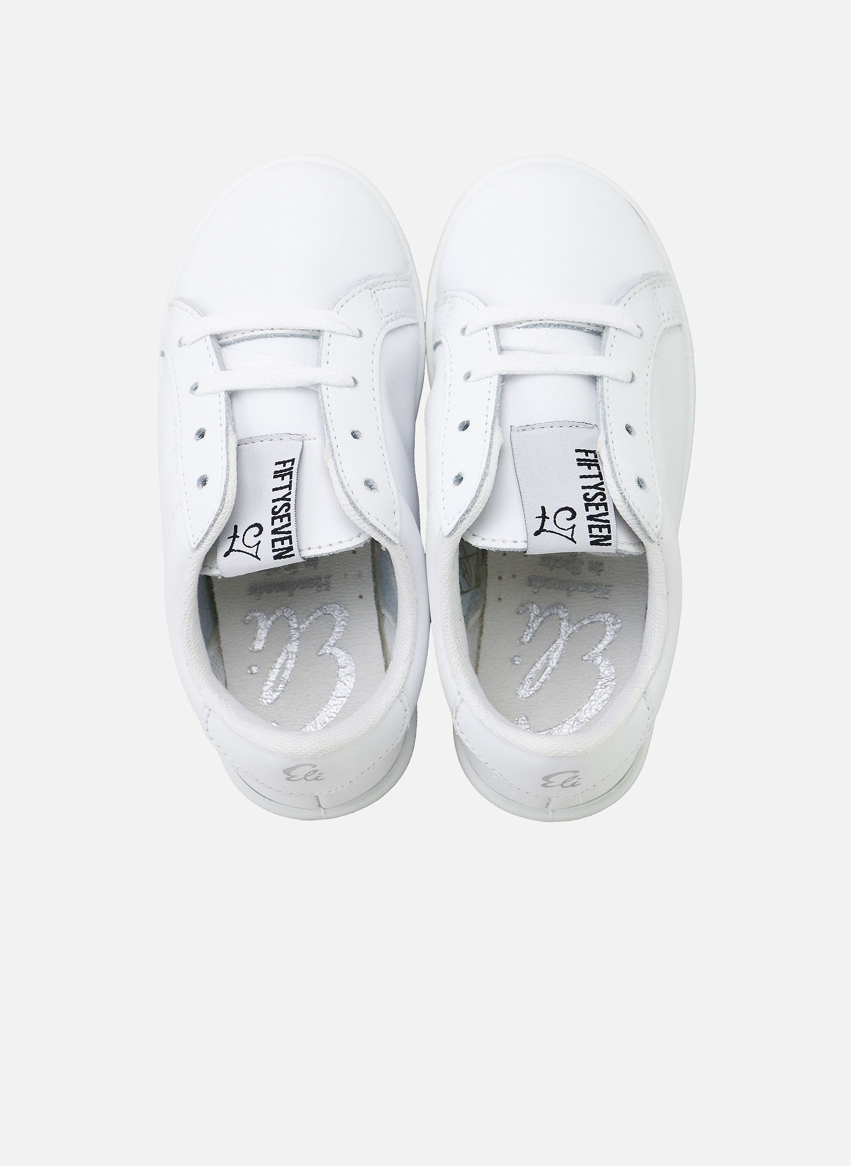 Baskets basses Baskets cuir AG61110B-BYCASS-BLANCO Blanco garçon blanc Eli 1957 Baskets basses Baskets cuir AG61110B-BYCASS-BLANCO Blanco garçon blanc Blanc