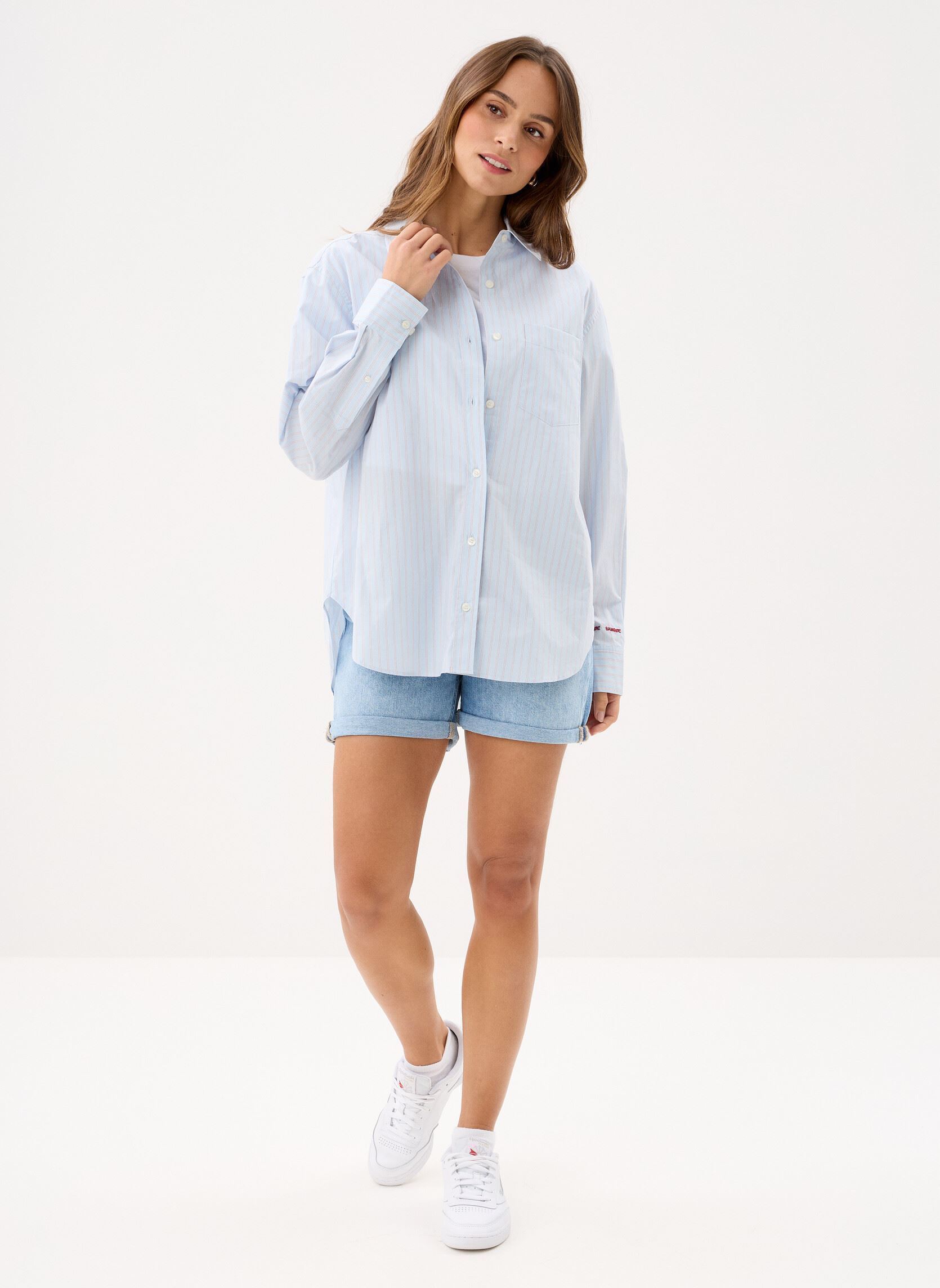 Shorts Mom Short J20J225152 femme bleu Calvin Klein Jeans Shorts Mom Short J20J225152 femme bleu DENIM LIGHT
