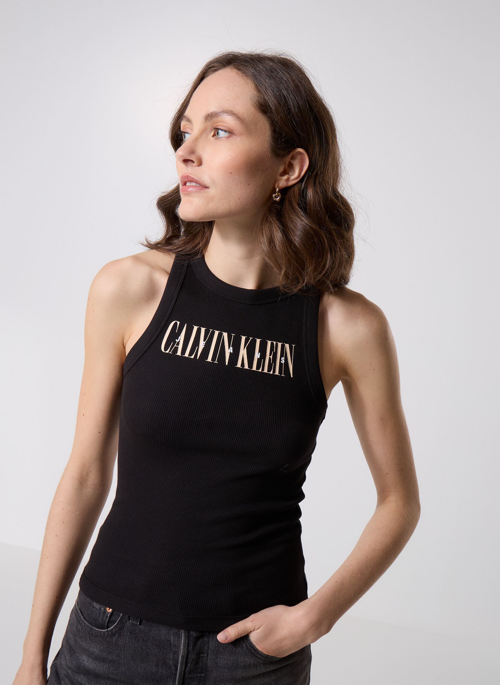 Debardeur Calvin Klein Jeans VARSITY CALVIN KLEIN RIB TANK EU