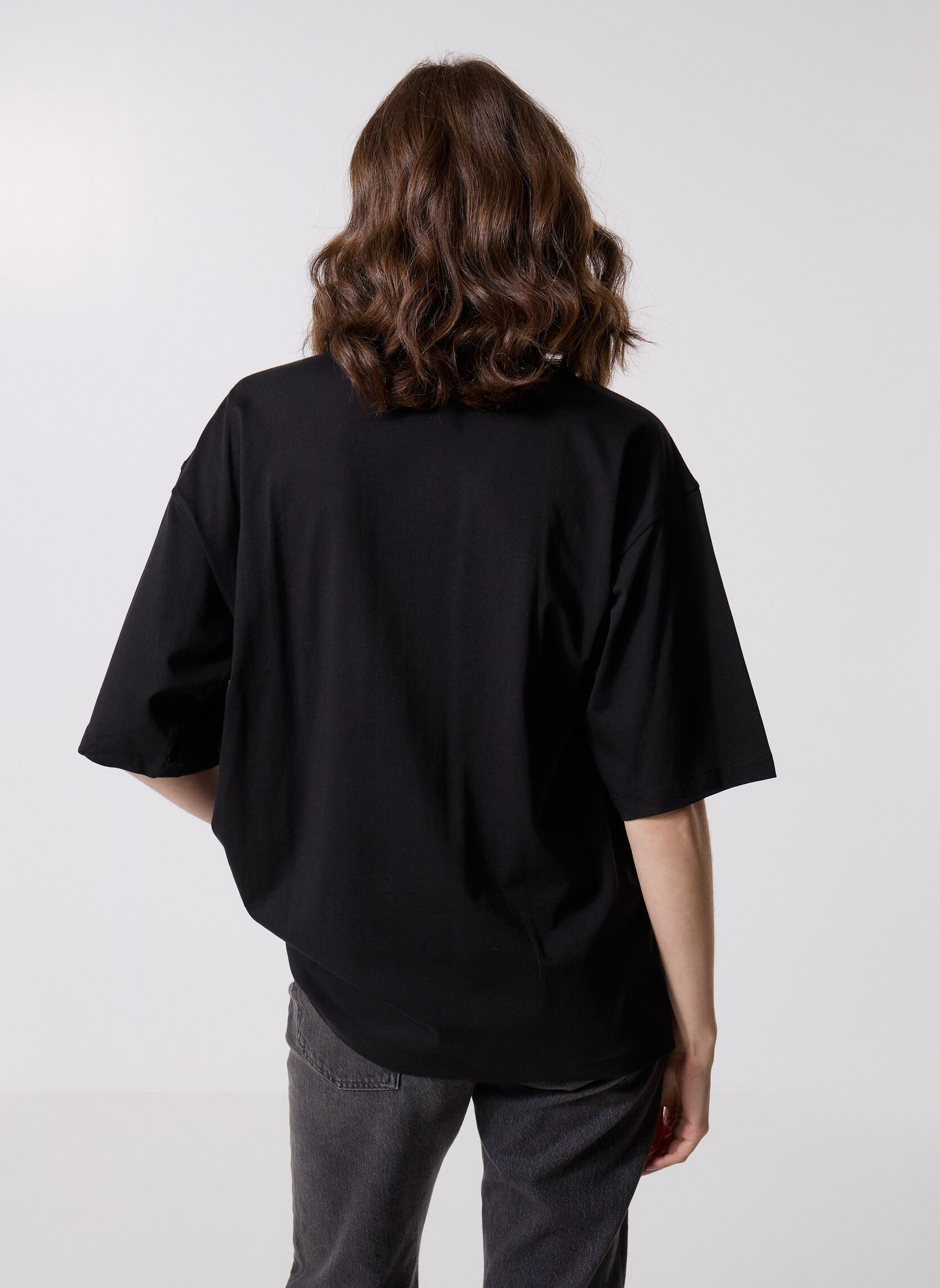 Kurzarm-T-Shirts Ss Ckj Logo Tee LV047B827G damen schwarz Calvin Klein Jeans Kurzarm-T-Shirts Ss Ckj Logo Tee LV047B827G damen schwarz BLACK