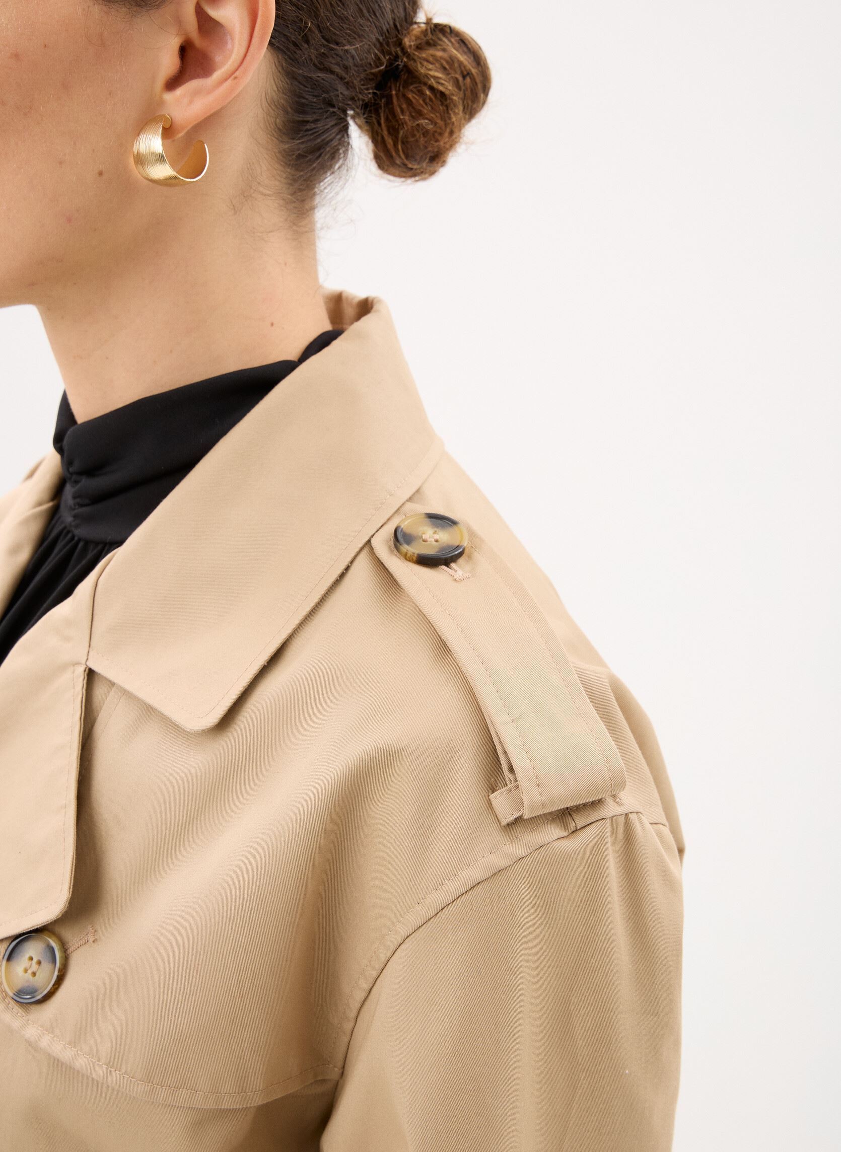 Trench-coats TRENCH-COURT1 femme beige MADE BY Trench-coats TRENCH-COURT1 femme beige Beige