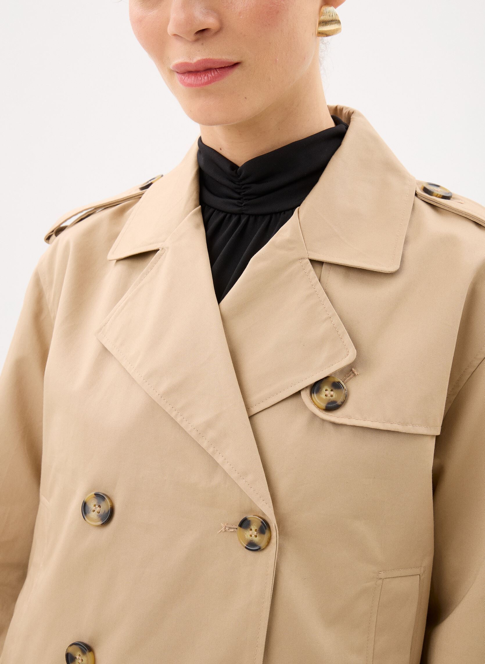 Trench-coats TRENCH-COURT1 femme beige MADE BY Trench-coats TRENCH-COURT1 femme beige Beige