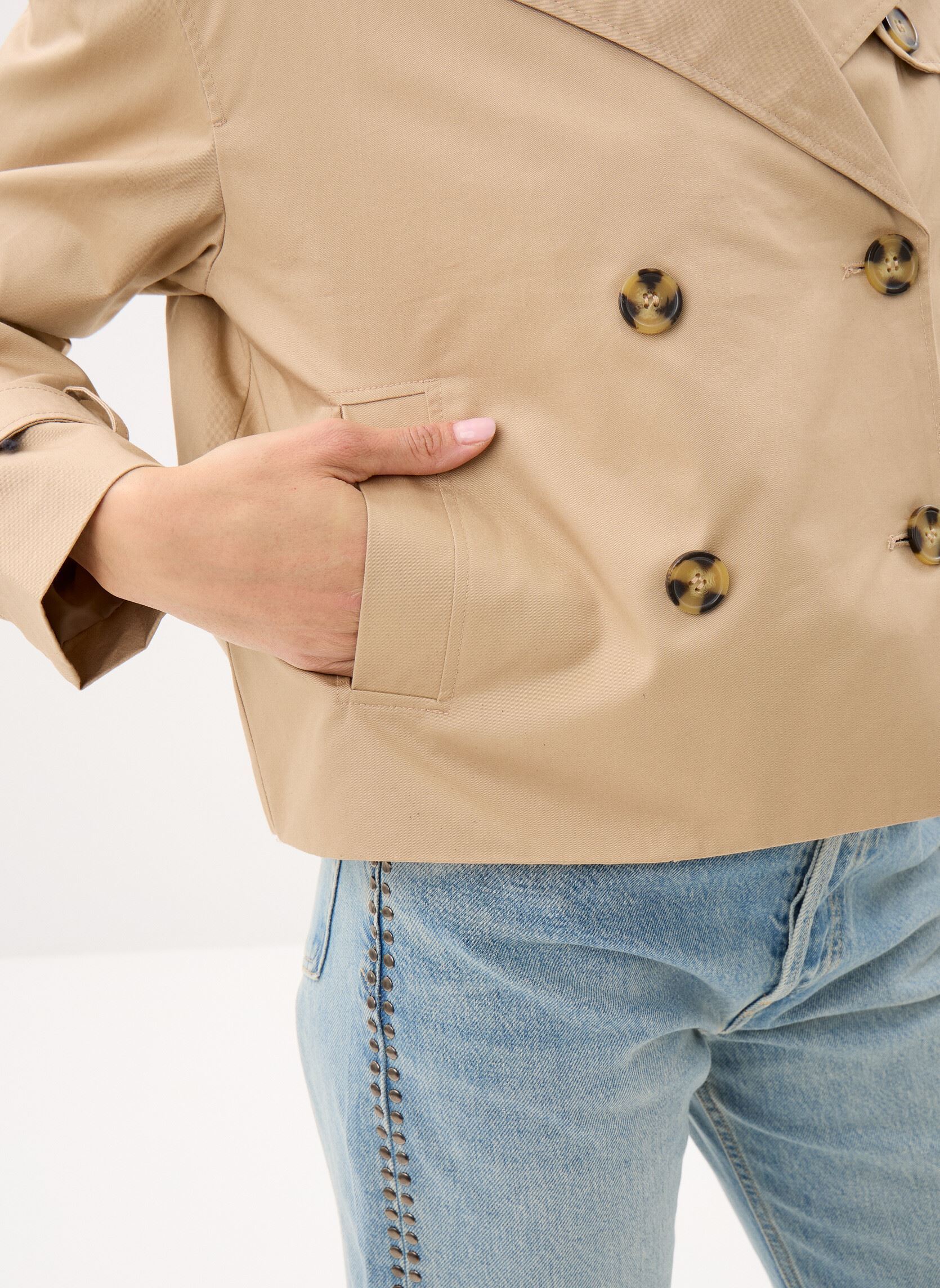 Trench-coats TRENCH-COURT1 femme beige MADE BY Trench-coats TRENCH-COURT1 femme beige Beige