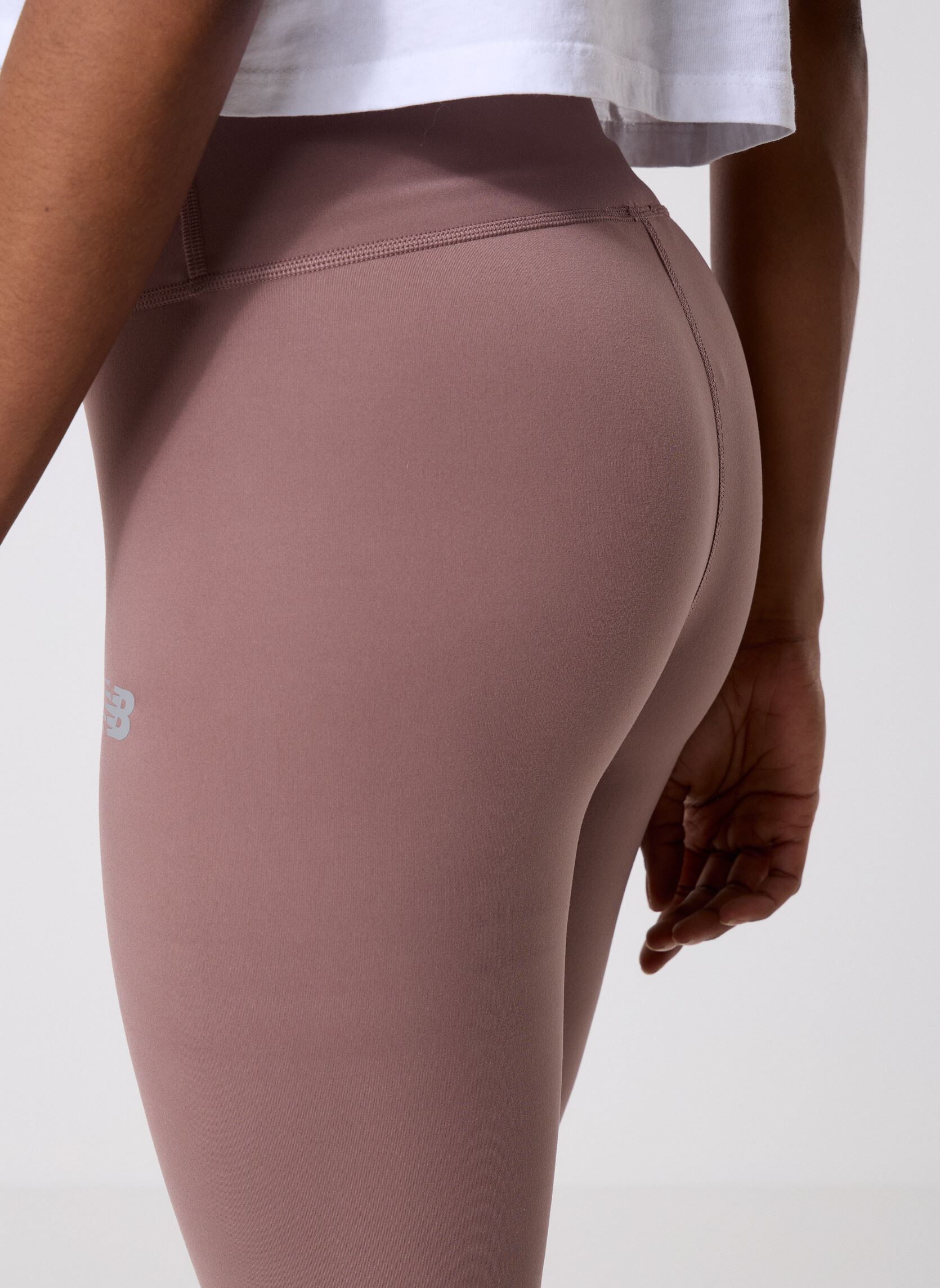 Leggings NB Harmony High Rise Legging 25 femme marron New Balance Leggings NB Harmony High Rise Legging 25 femme marron Earth Shadow