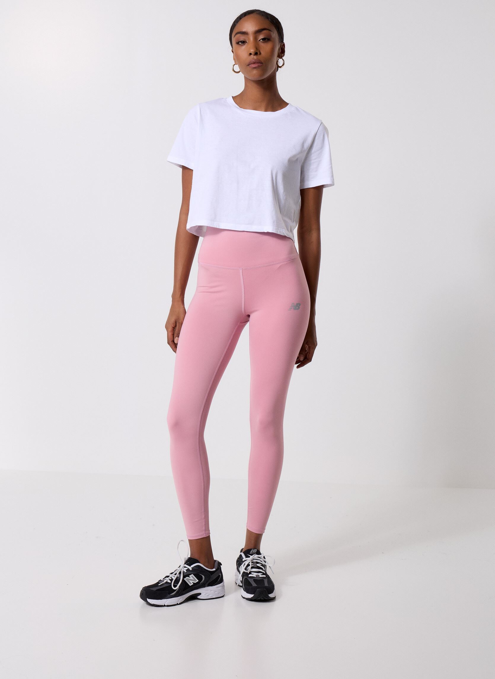 Leggings NB Harmony High Rise Legging 25 femme rose New Balance Leggings NB Harmony High Rise Legging 25 femme rose Pink Taffy