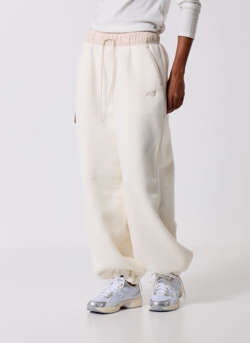 New Balance Jogginghosen High Pile Fleece Pant damen weiß