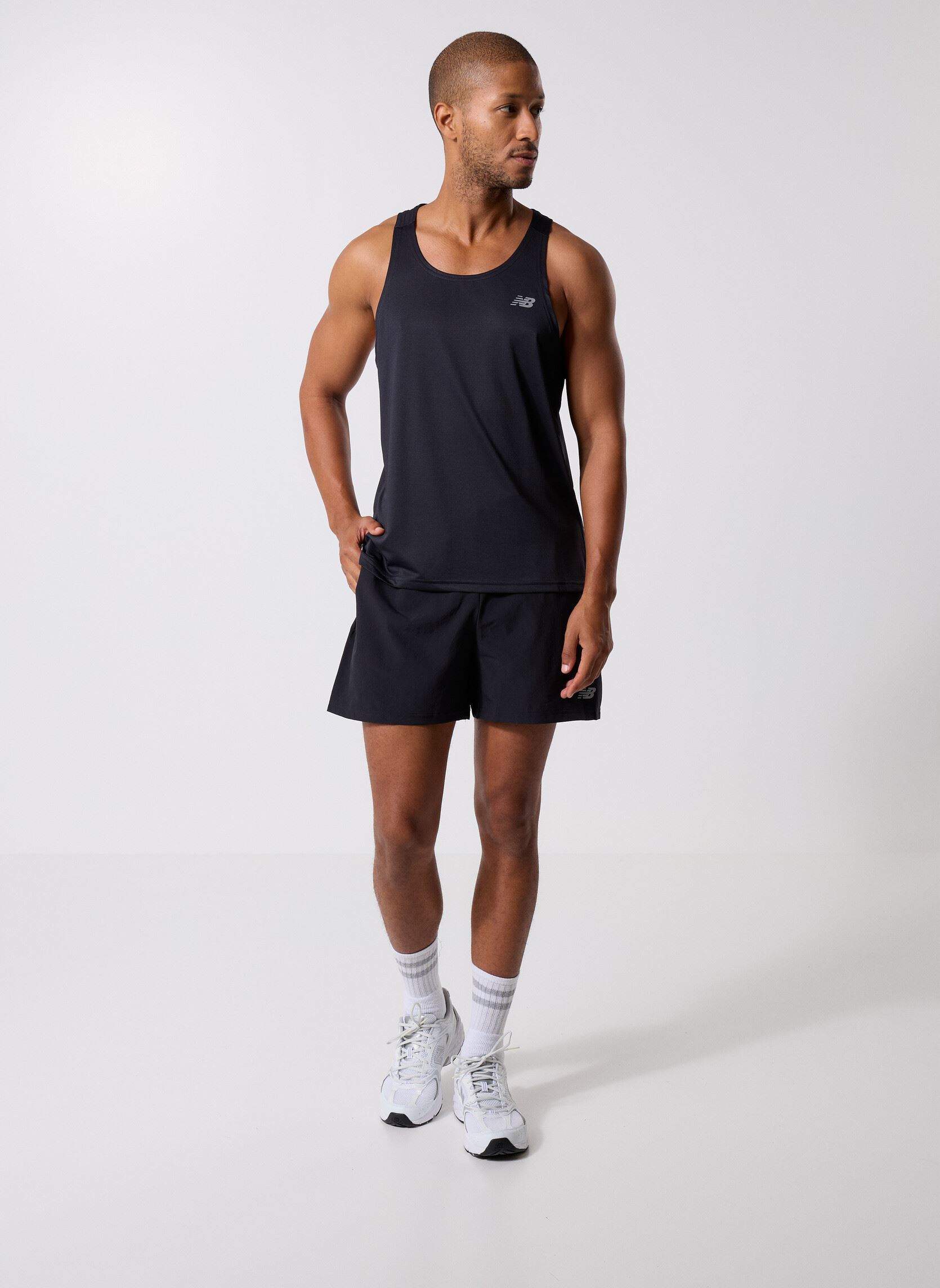 Shorts de sport Sport Essentials Lined Short 5 homme noir New Balance Shorts de sport Sport Essentials Lined Short 5 homme noir Black