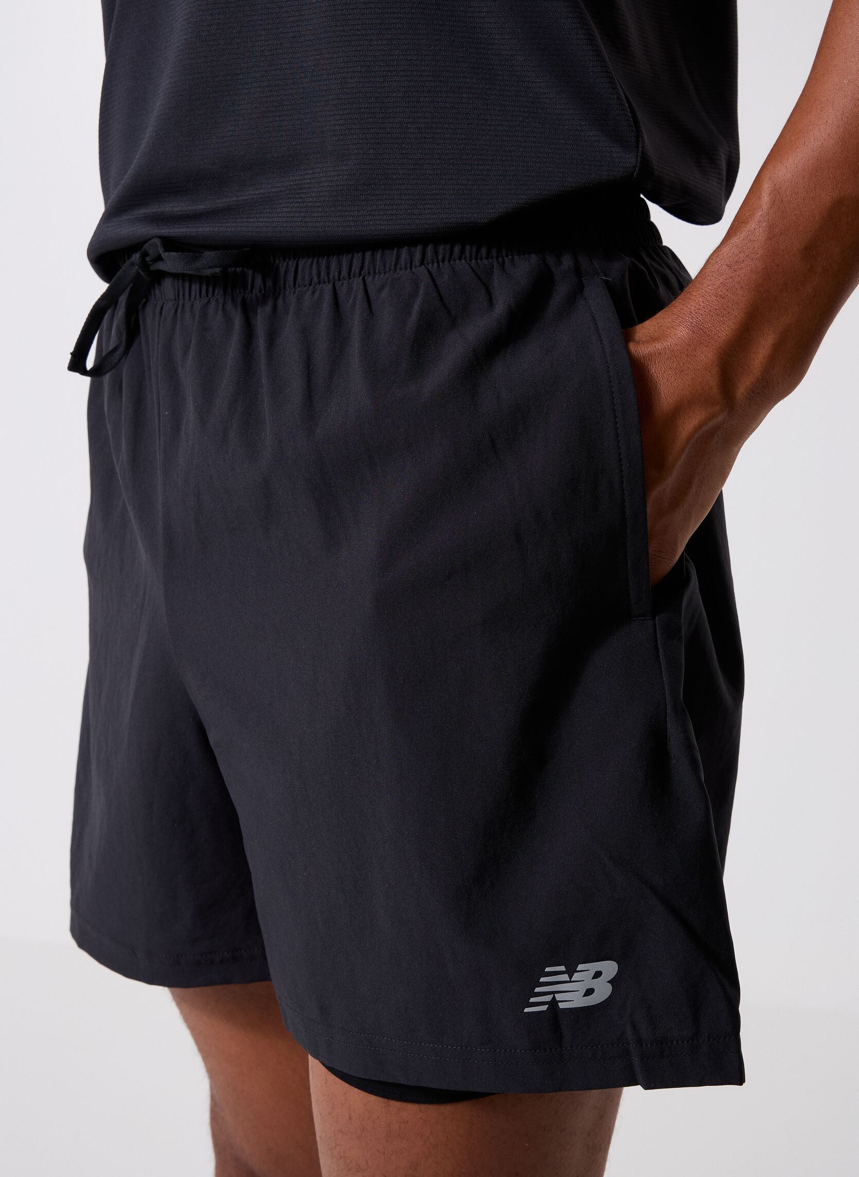 Shorts de sport Sport Essentials Lined Short 5 homme noir New Balance Shorts de sport Sport Essentials Lined Short 5 homme noir Black