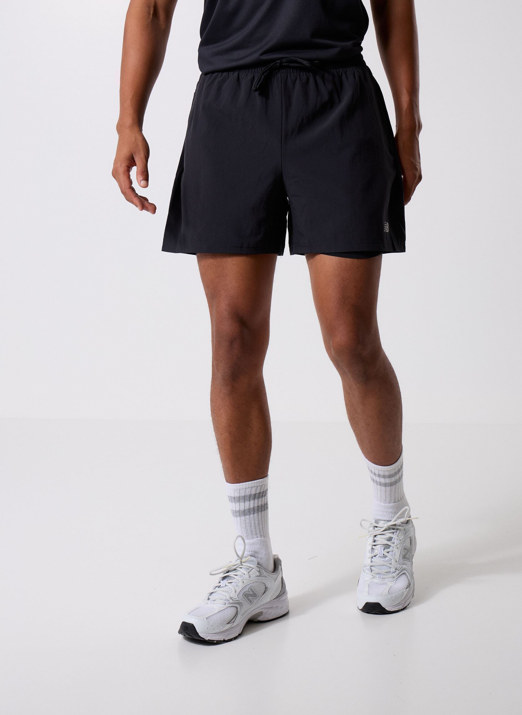 Shorts de sport Sport Essentials Lined Short 5 homme noir New Balance Shorts de sport Sport Essentials Lined Short 5 homme noir Black