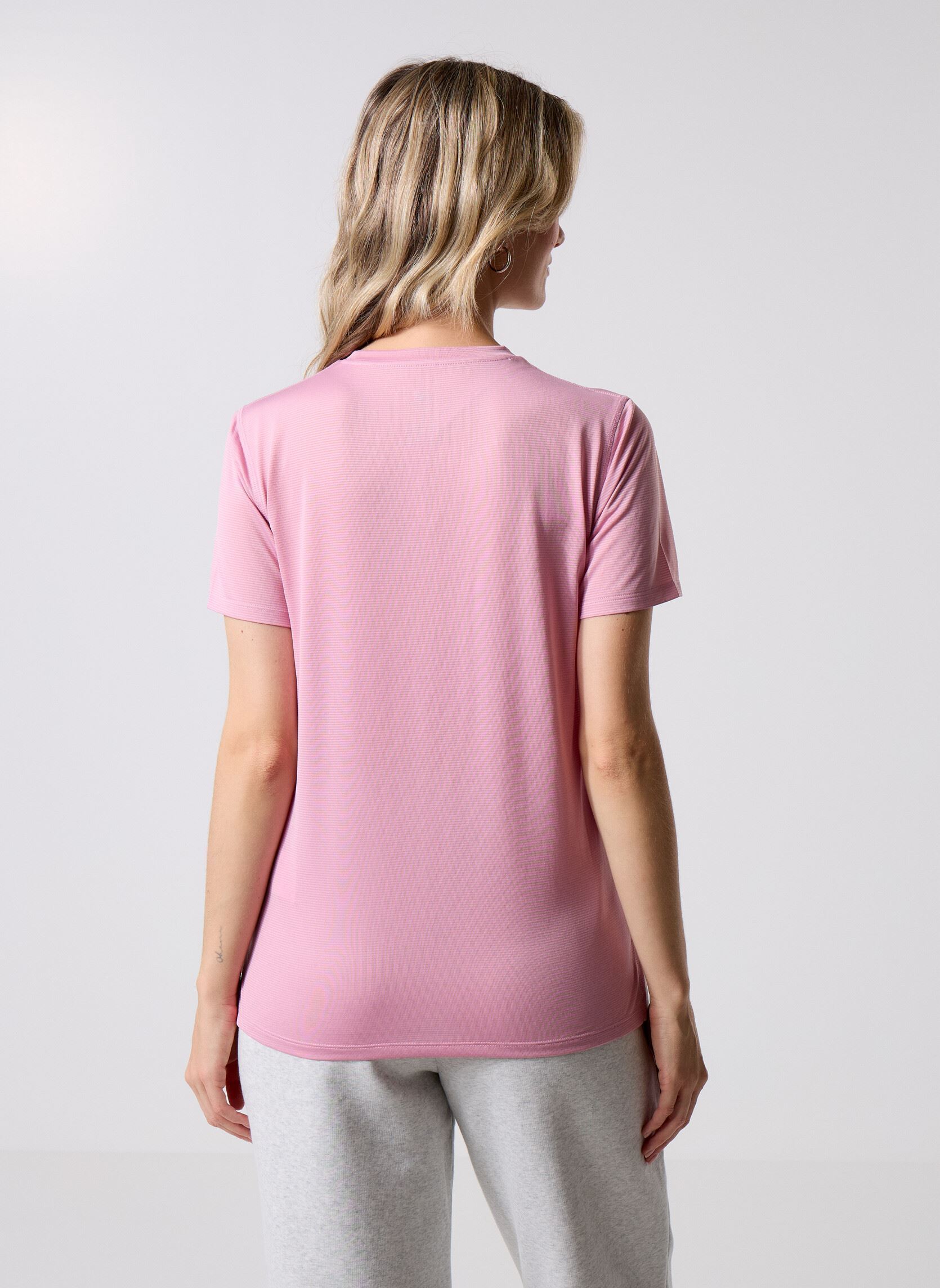 Kurzarm-T-Shirts Sport Essentials T-Shirt Women damen rosa New Balance Kurzarm-T-Shirts Sport Essentials T-Shirt Women damen rosa Pink Taffy
