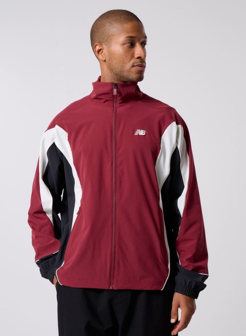 New Balance Vestes coupe-vents In Game Woven Track Jacket homme bordeaux