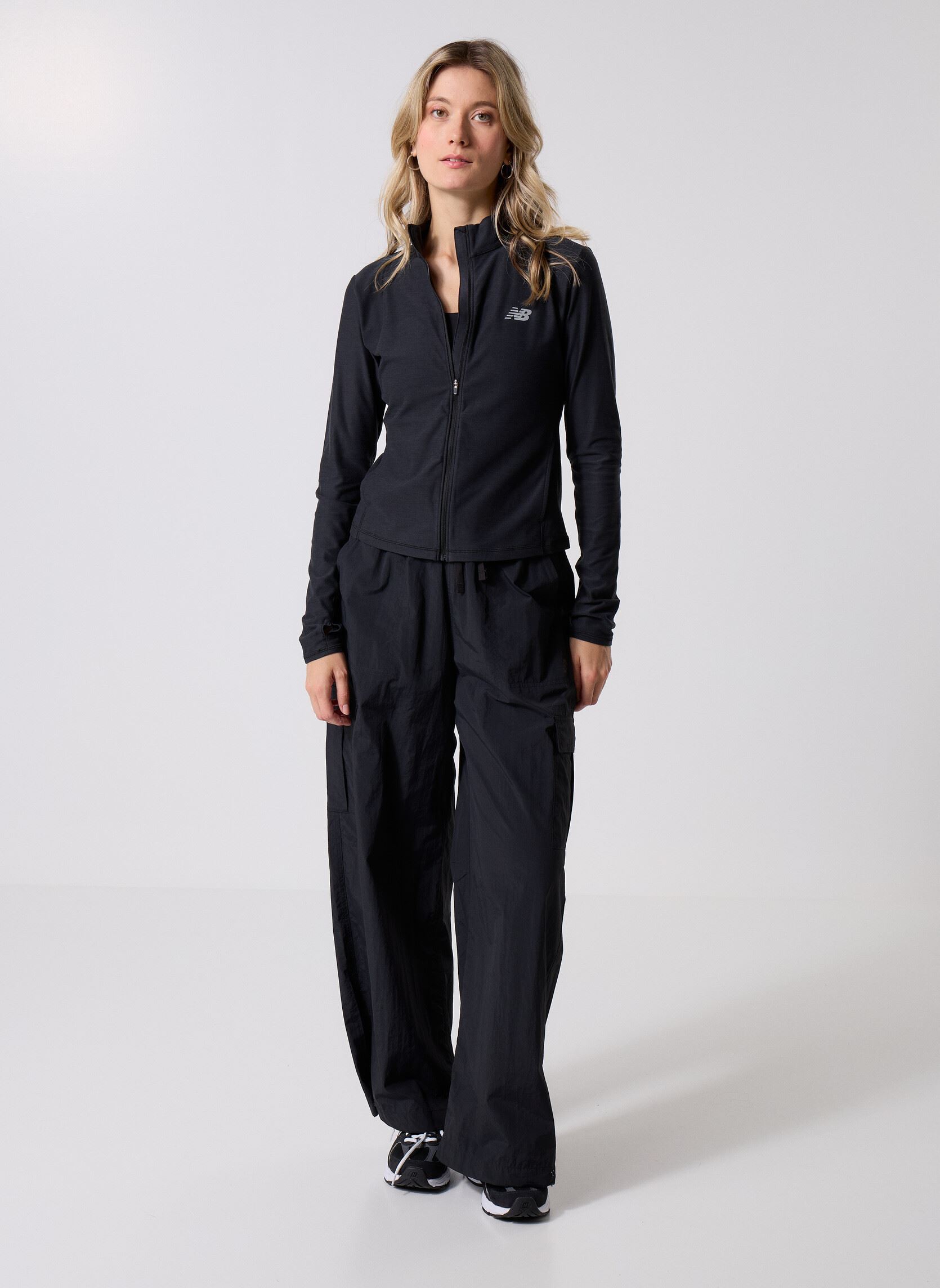 Trainingsvest Space Dye Full Zip dames zwart New Balance Trainingsvest Space Dye Full Zip dames zwart Black Heather