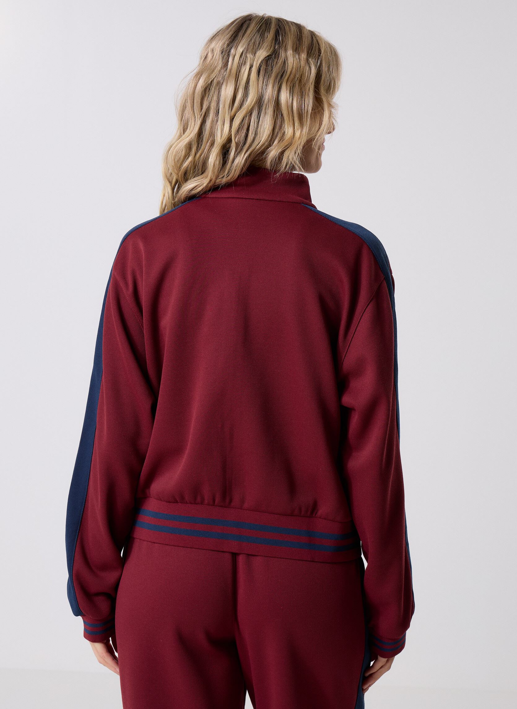 Trainingsvest Post Season Pique Track Jacket dames bordeaux New Balance Trainingsvest Post Season Pique Track Jacket dames bordeaux Monarch Burgundy