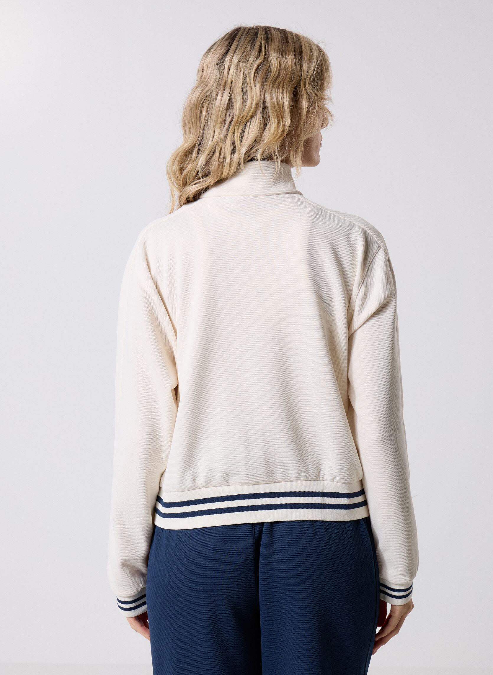 Trainingsvest Post Season Pique Track Jacket dames wit New Balance Trainingsvest Post Season Pique Track Jacket dames wit Permafrost