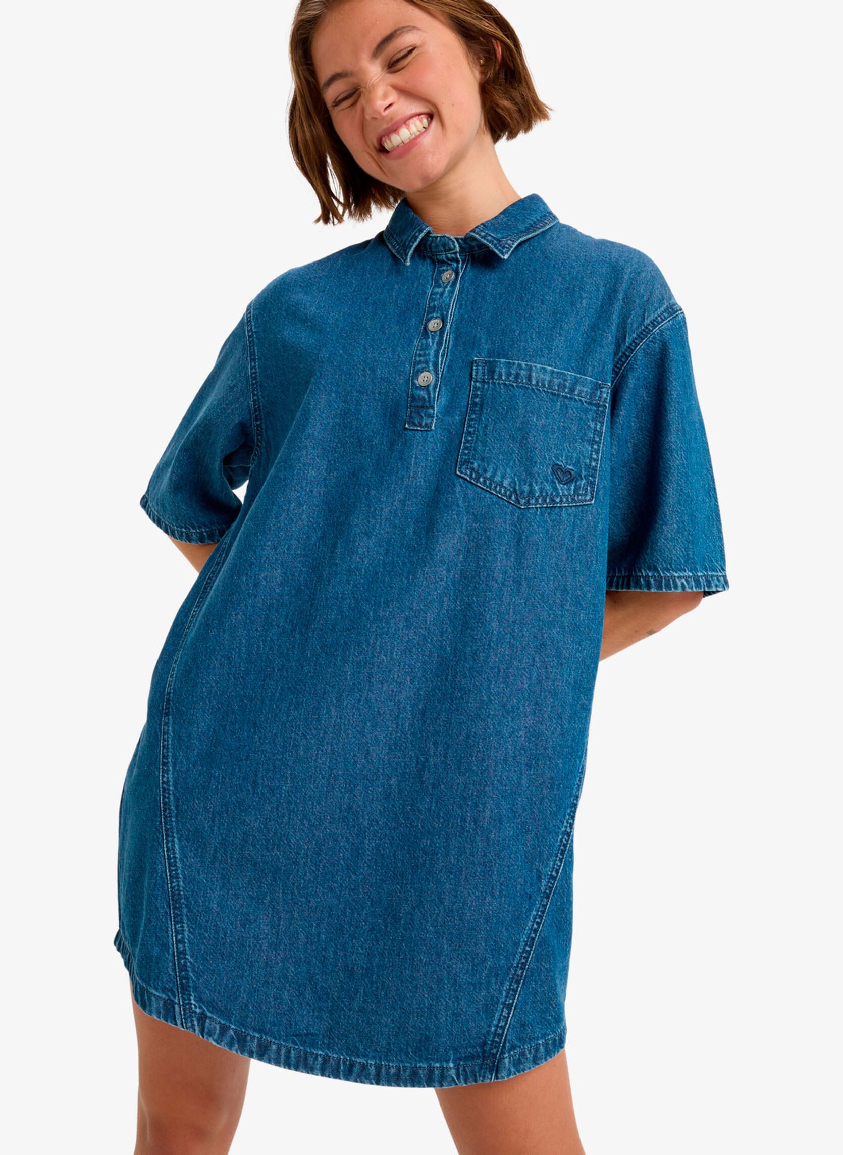 Hemdkleider Afternoon Skies damen blau Roxy Hemdkleider Afternoon Skies damen blau MEDIUM BLUE