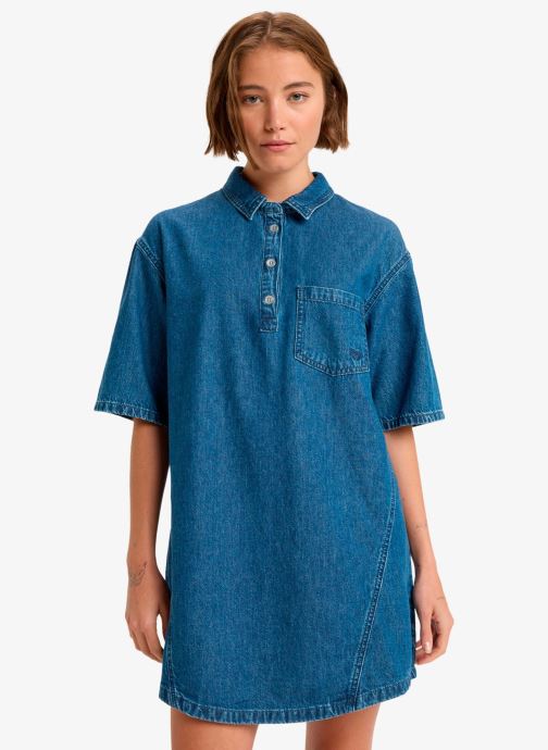 Roxy Overhemdjurken Afternoon Skies dames blauw