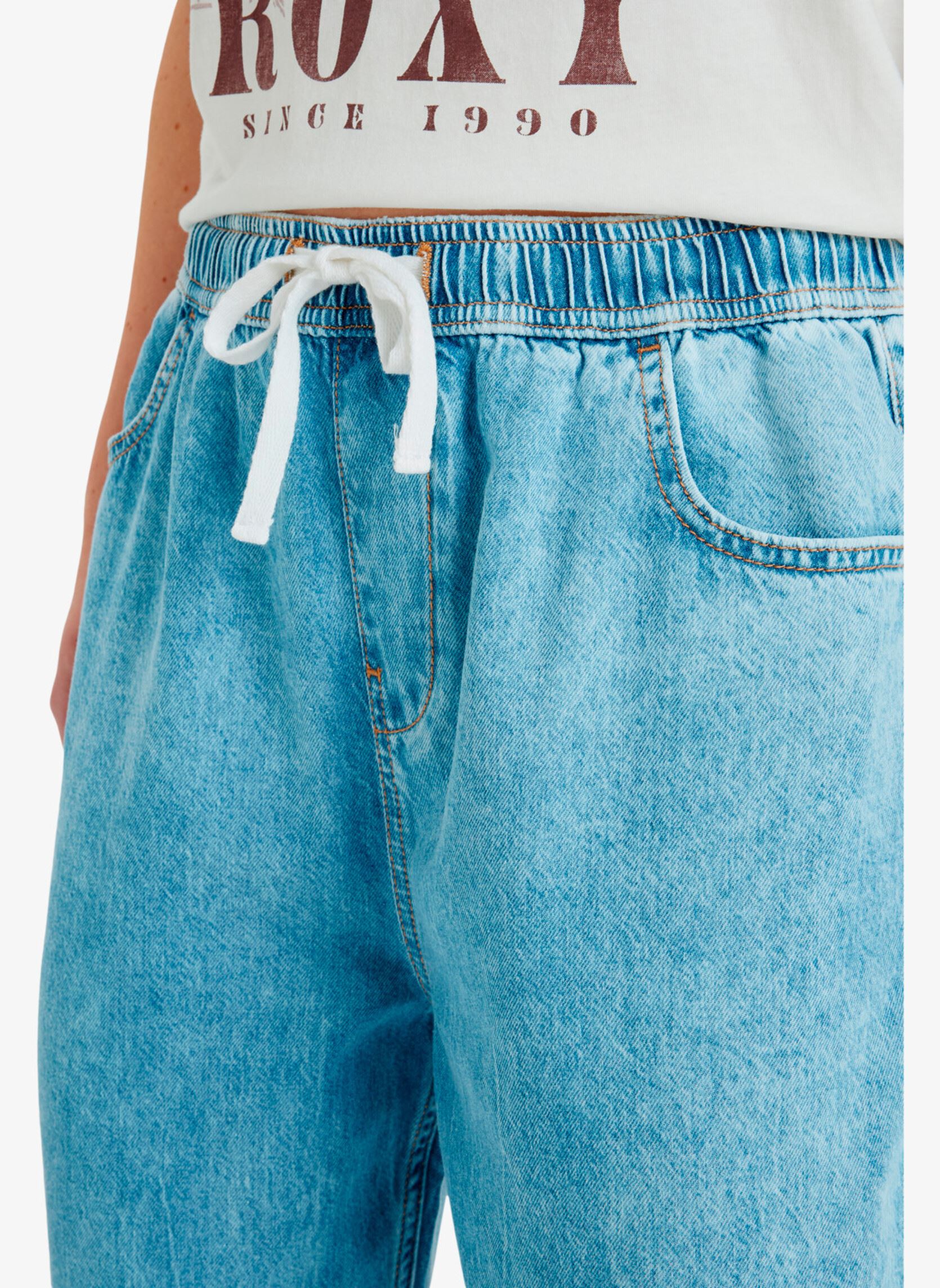 Wijde jeans / Flared Jeans Stunning View Mid Beau Blue dames blauw Roxy Wijde jeans / Flared Jeans Stunning View Mid Beau Blue dames blauw BEAU BLUE