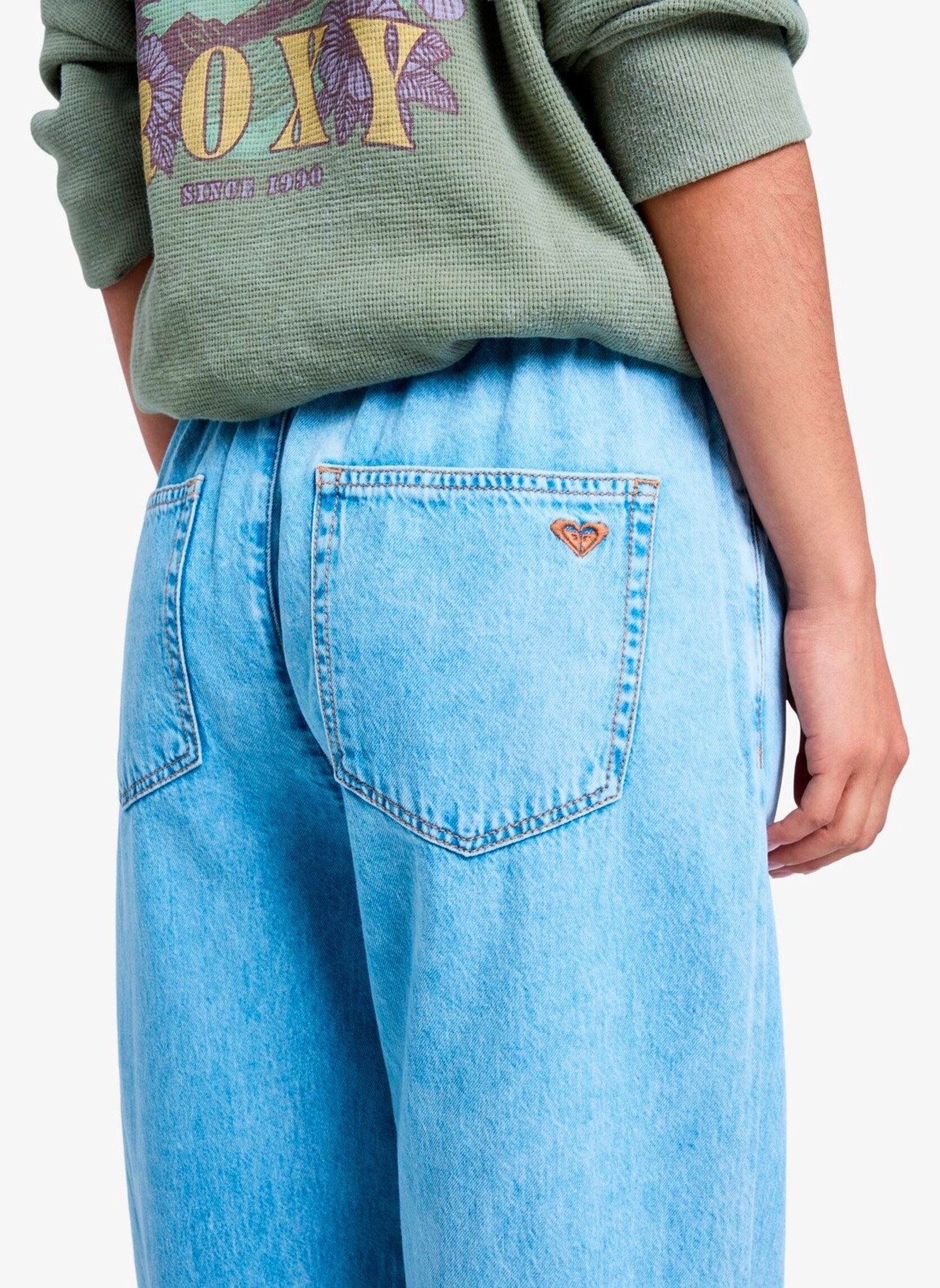 Wijde jeans / Flared Jeans Stunning View Mid Beau Blue dames blauw Roxy Wijde jeans / Flared Jeans Stunning View Mid Beau Blue dames blauw BEAU BLUE