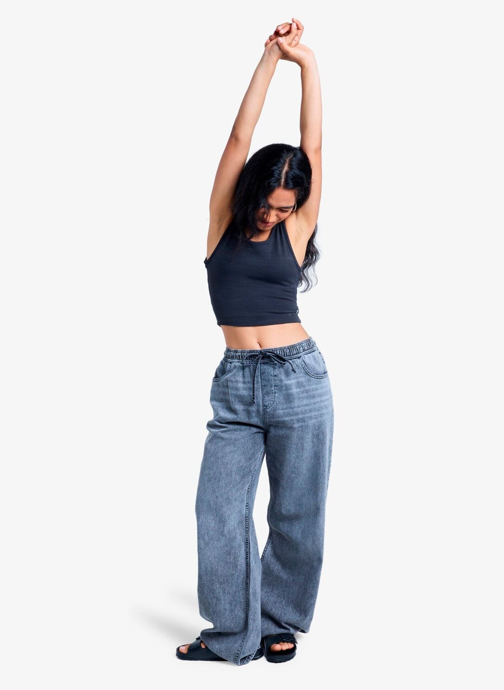 Jeans larghi Stunning View Mid Grey donna grigio Roxy Jeans larghi Stunning View Mid Grey donna grigio MID GREY