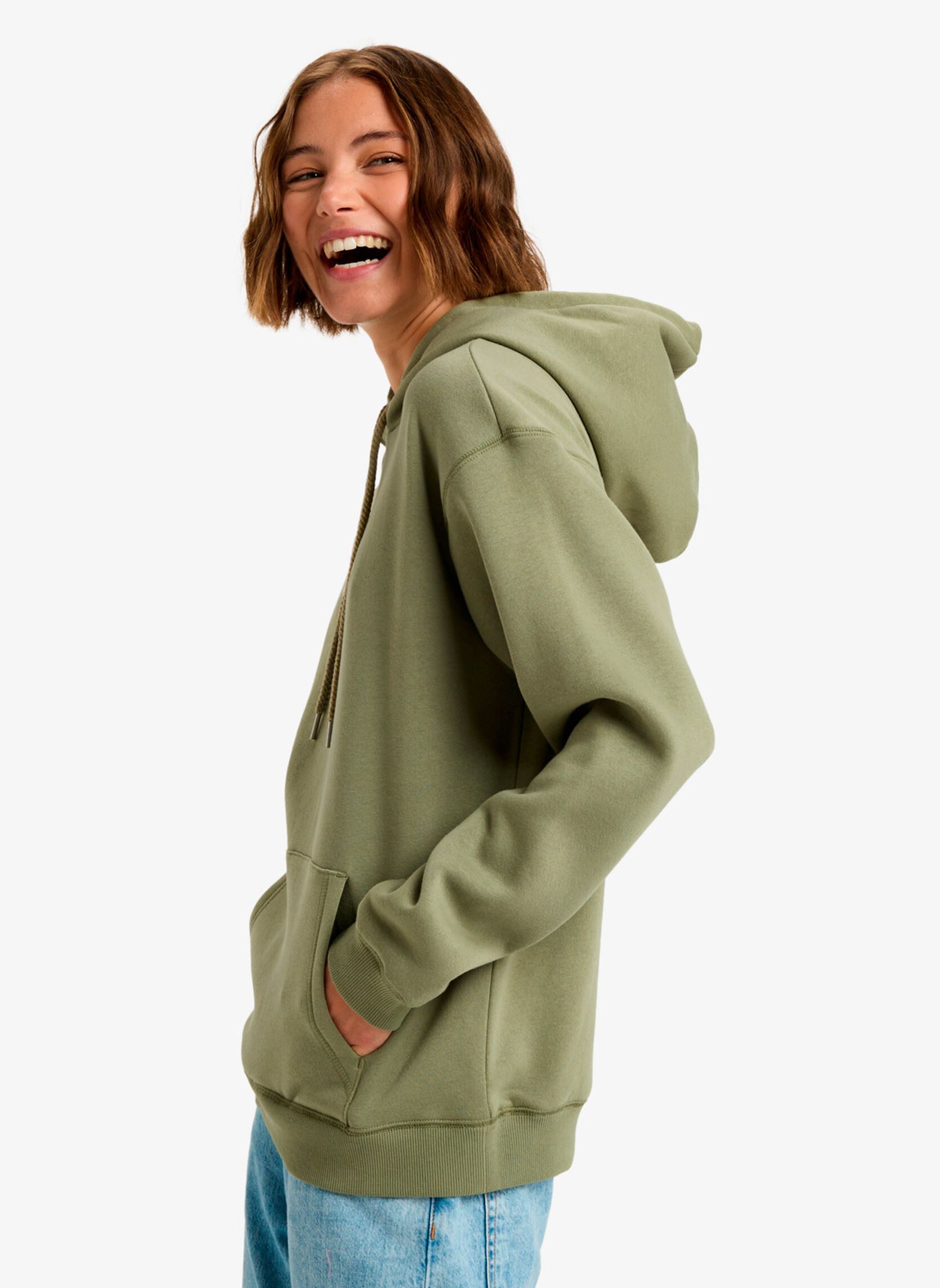 Sweats à capuche Surf Stoked Hoodie Brushed Art femme vert Roxy Sweats à capuche Surf Stoked Hoodie Brushed Art femme vert OIL GREEN