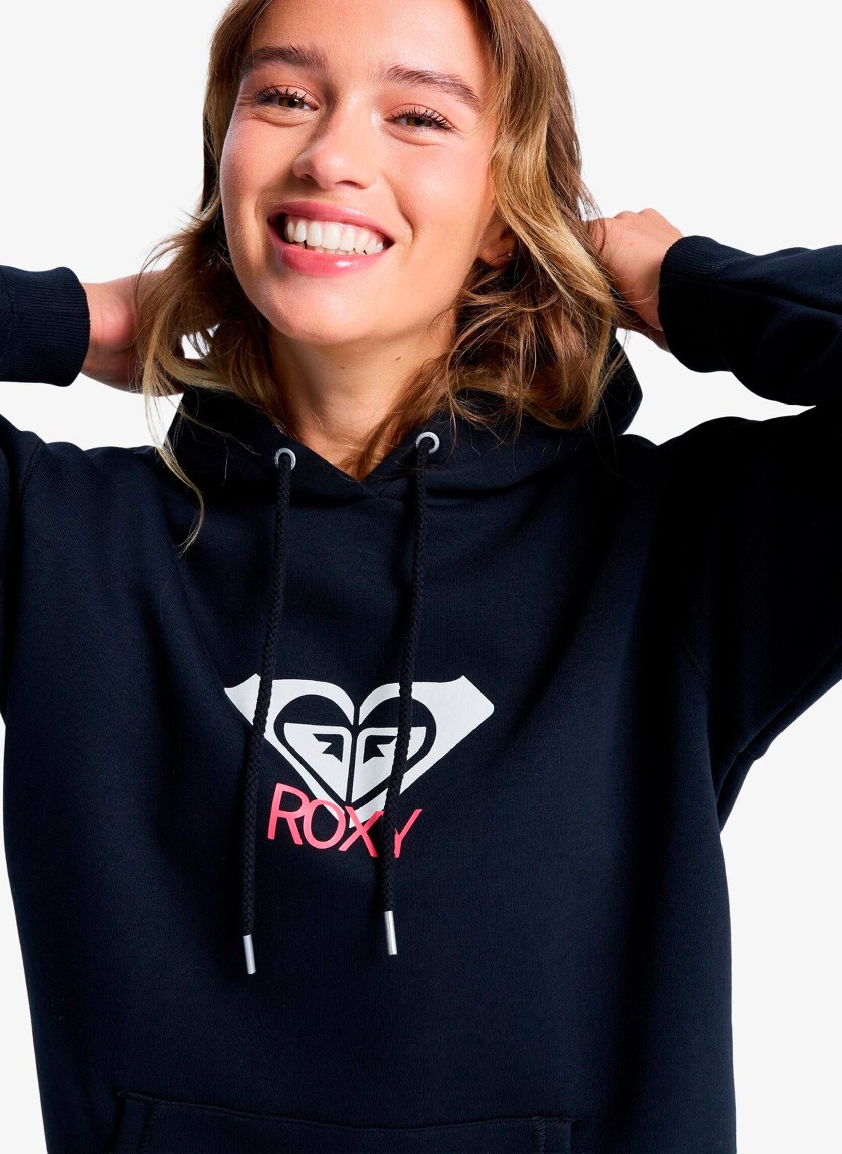 Hoodies Surf Stoked Hoodie Brushed Art dames zwart Roxy Hoodies Surf Stoked Hoodie Brushed Art dames zwart ANTHRACITE