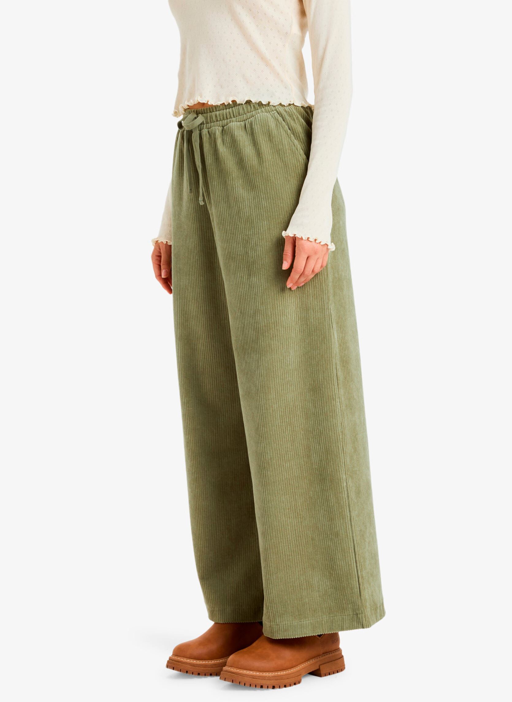 Pantalons larges Lekeitio Pant Knit femme vert Roxy Pantalons larges Lekeitio Pant Knit femme vert OIL GREEN